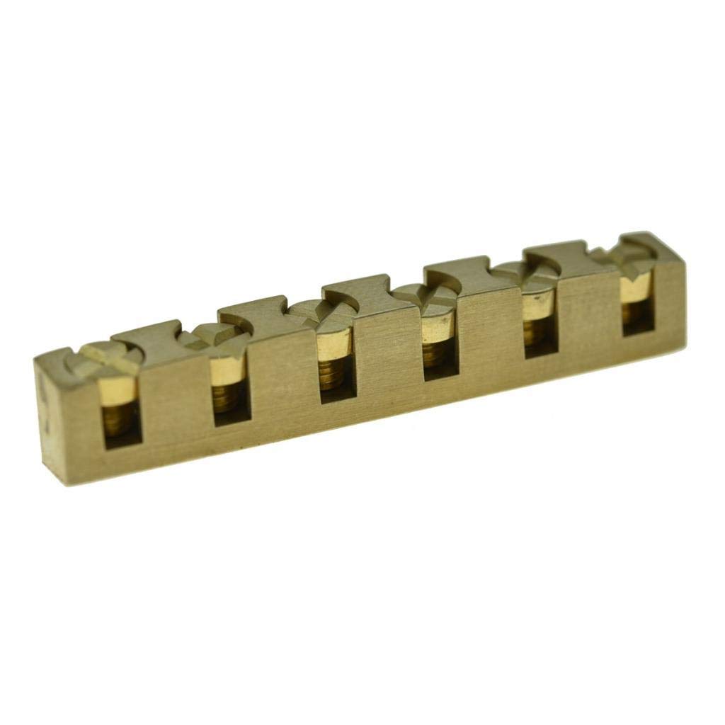 KAISH 43mm Height Adjustable Brass Guitar Nut Metal Nut for Les Paul or LP SG Electric Guitar