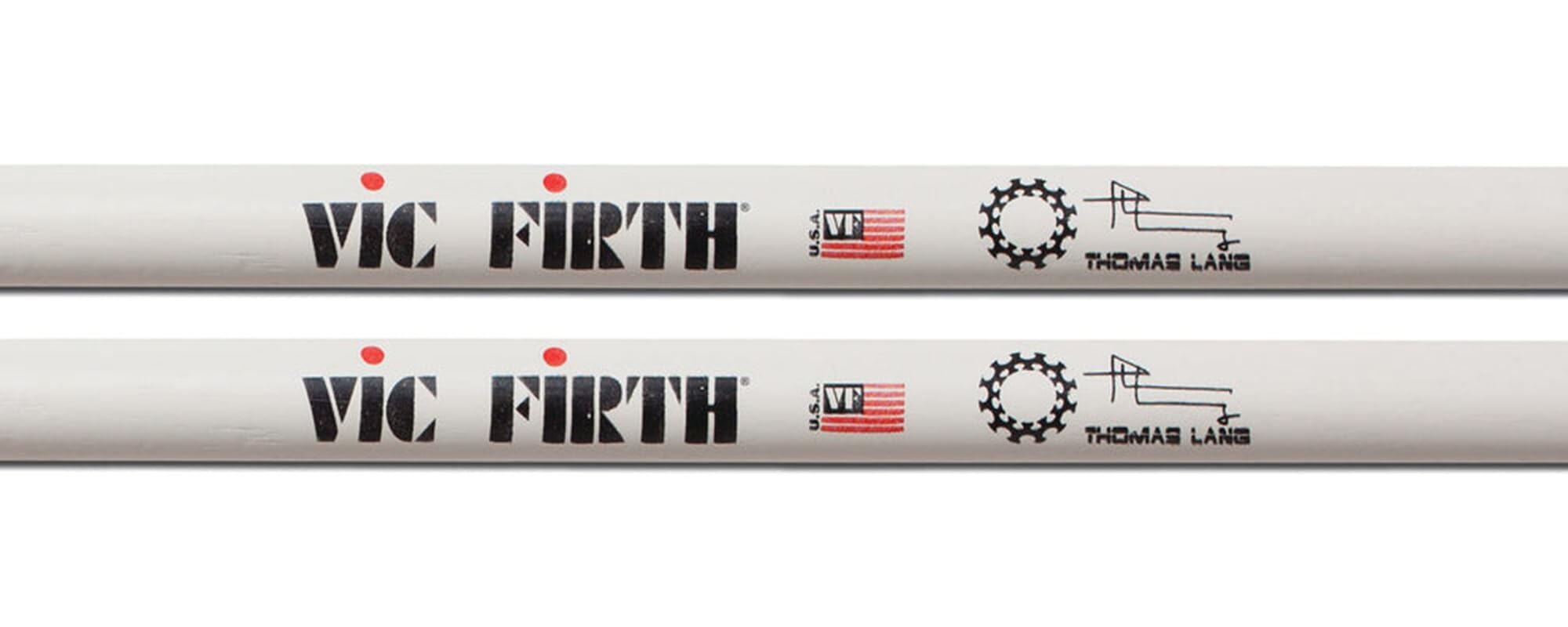 Vic Firth Signature Series Thomas Lang Drumsticks – 12‑Pack Bundle with Austin Bazaar Polishing Cloth