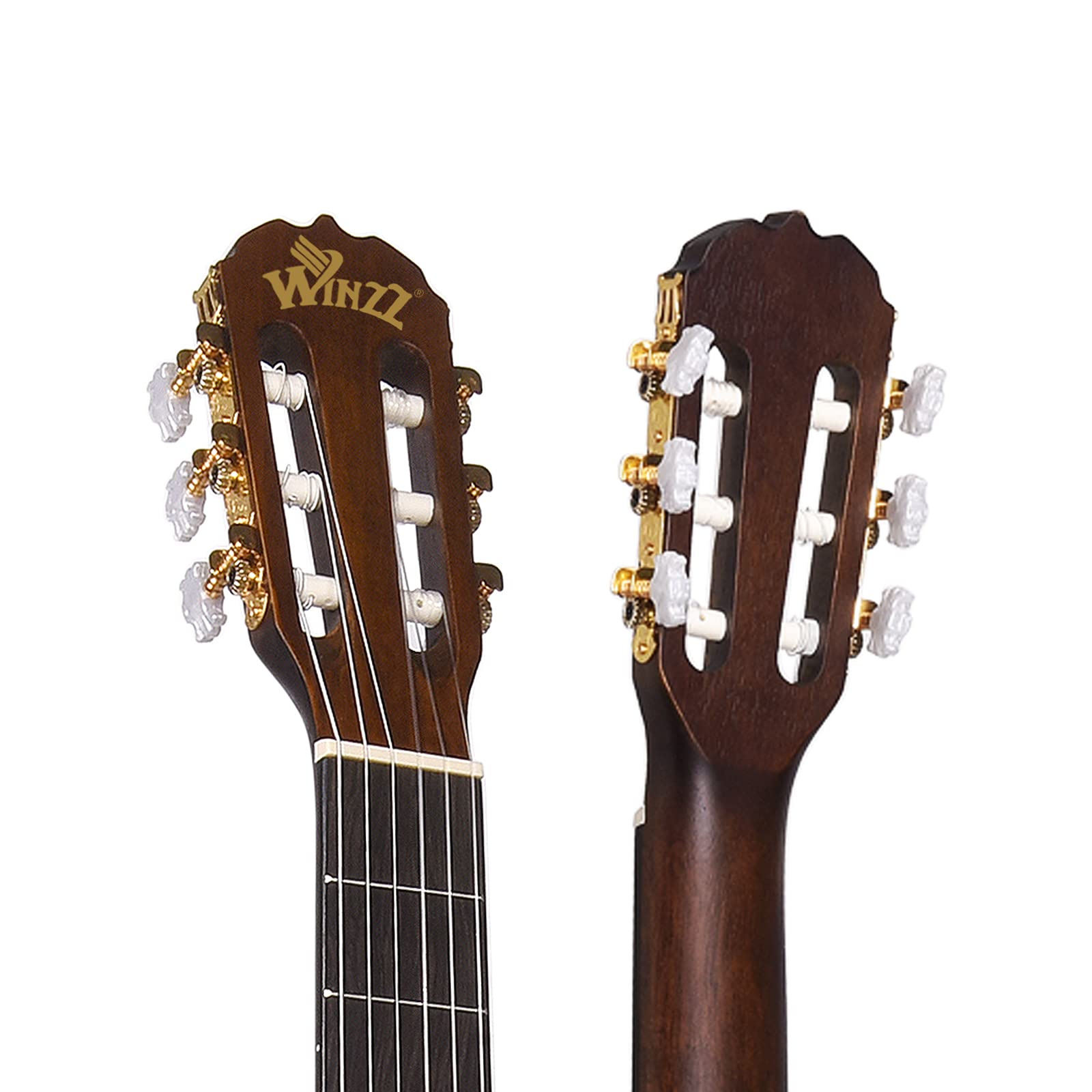Winzz AC-H10L Classical Guitar 4/4 for Adult Beginners, Spanish Style Guitar Nylon-strings Full Size 39 Inches Blue