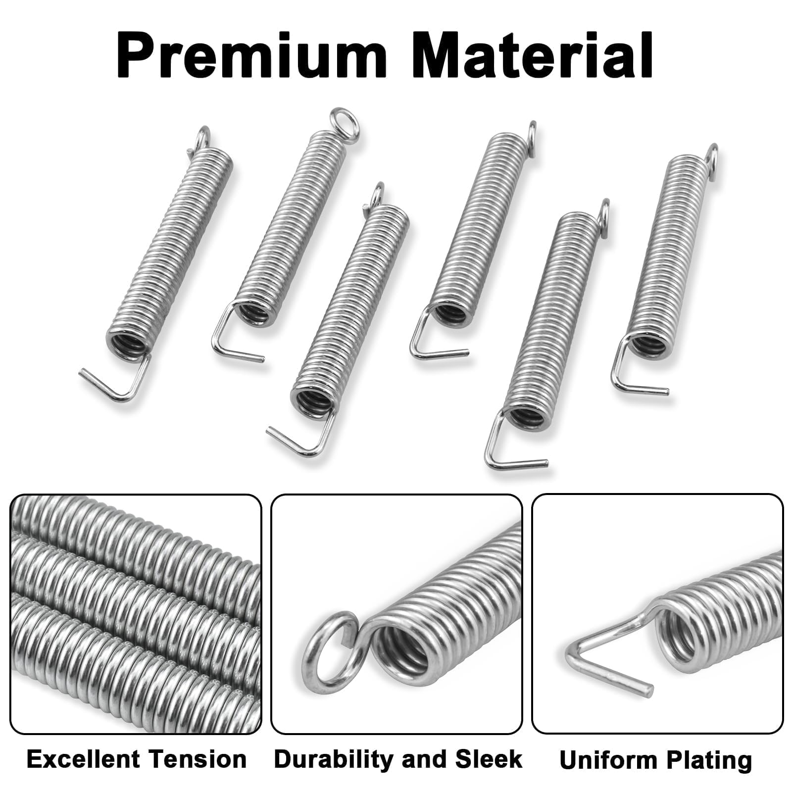 6 Pcs Electric Guitar Tremolo Bridge Springs, Noiseless Metal Instruments