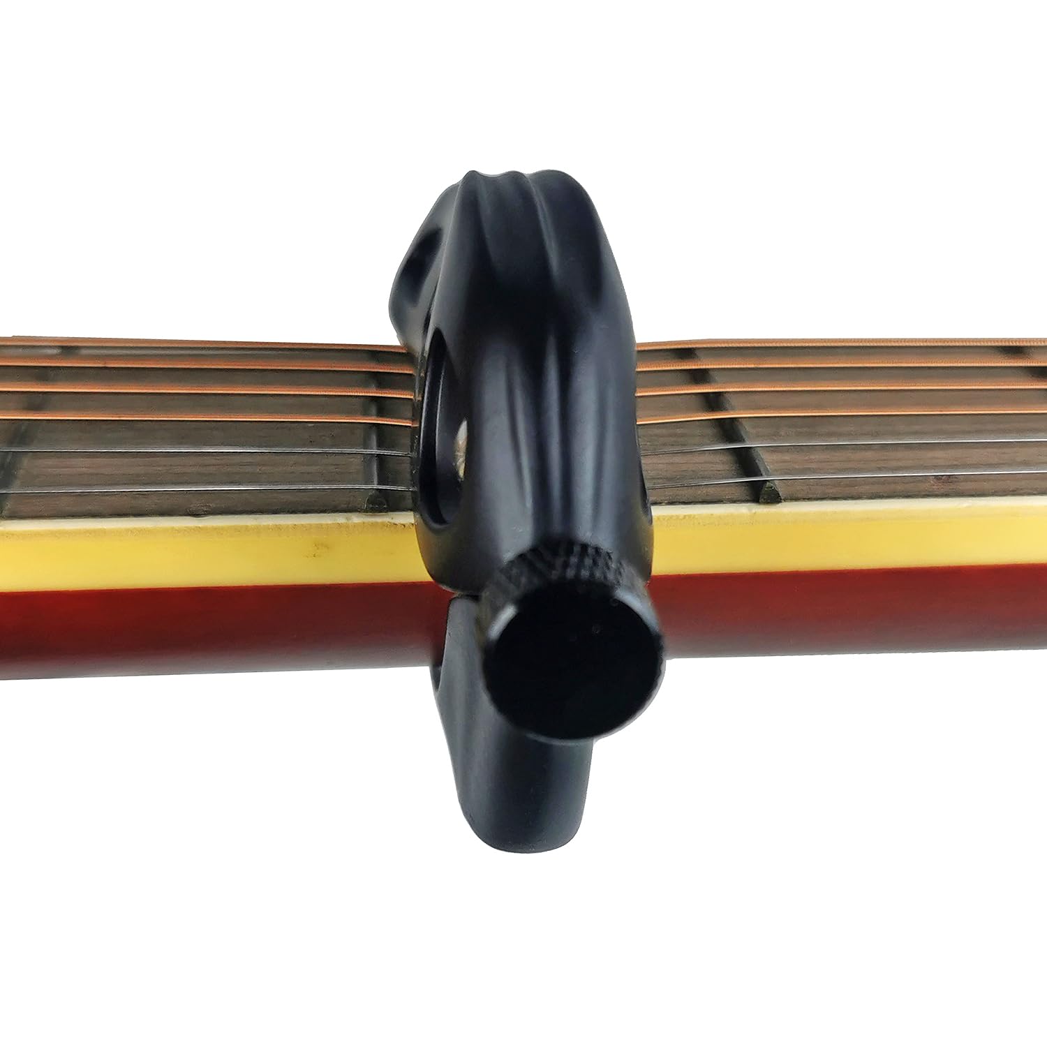Prehistoric T-Rex Guitar Capo – Dinosaur Skull Design with Silicone Teeth, Zinc Alloy Adjustable Clamp for Acoustic/Electric Guitar, Bass, Ukulele & Banjo (Black)
