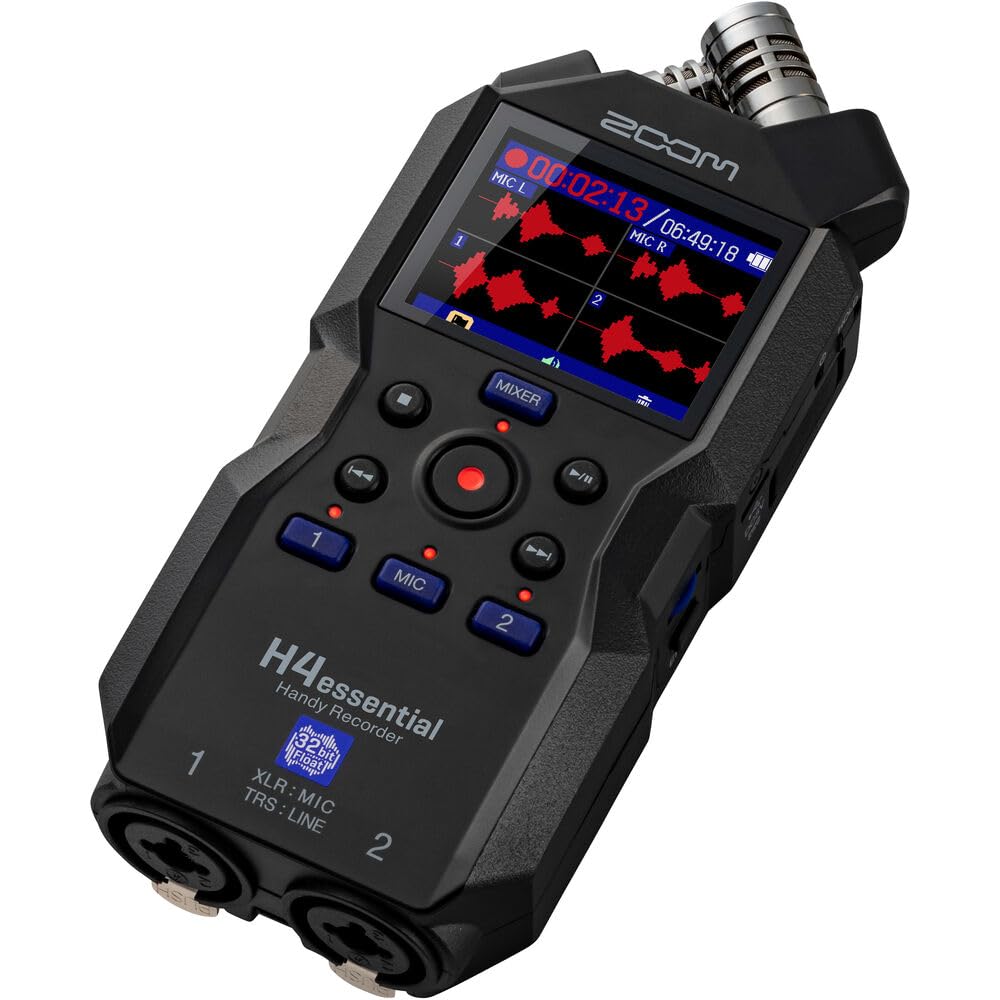 Zoom H4essential 4-Track Audio Recorder with Accessibility Option Bundle