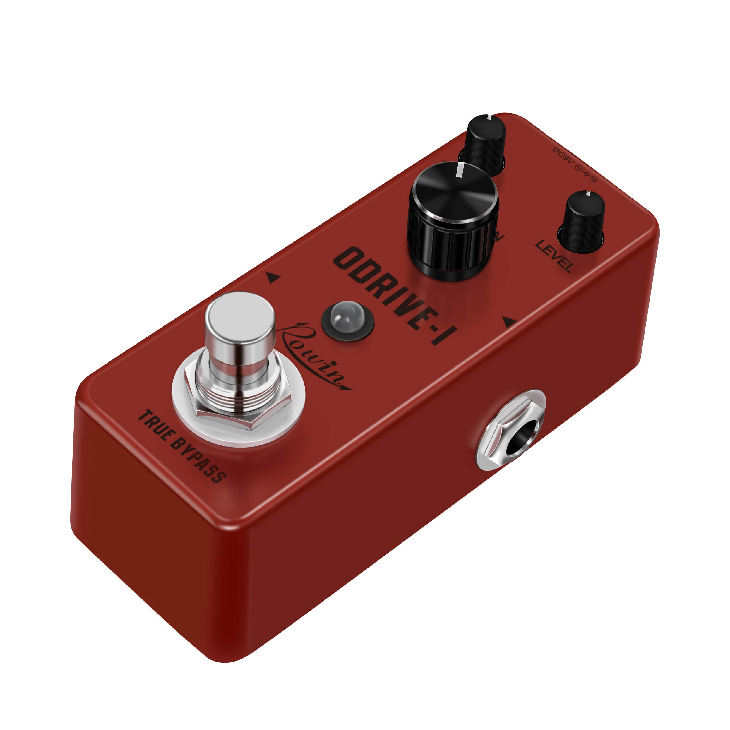 Rowin Overdrive Guitar Effect Pedal Mini Analog Pedal Classic Blues True Bypass DC 9V Red LEF-302A