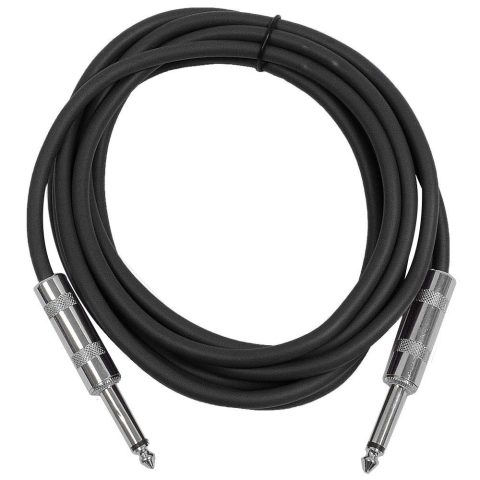 Seismic Audio – SASTSX-10 – 10 Foot TS 1/4″ Guitar, Instrument, or Patch Cable Black