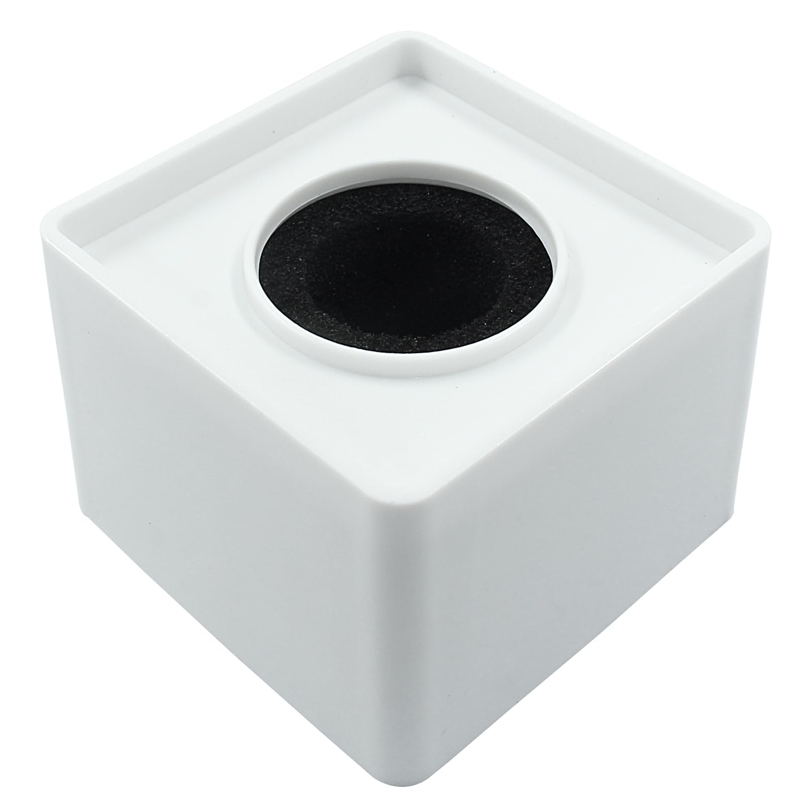 Waziaqoc Microphone Flag Station, Square Cube ABS, White