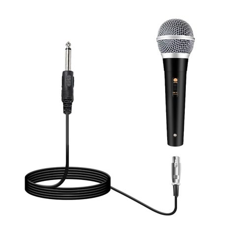 E I F E R High-Fidelity Dynamic Coil Wired Microphone – 3M Cable, 6.35mm Plug – Ideal for Portable Speakers, Mixing Consoles, DVD, KTV Audio Systems – Clear Sound