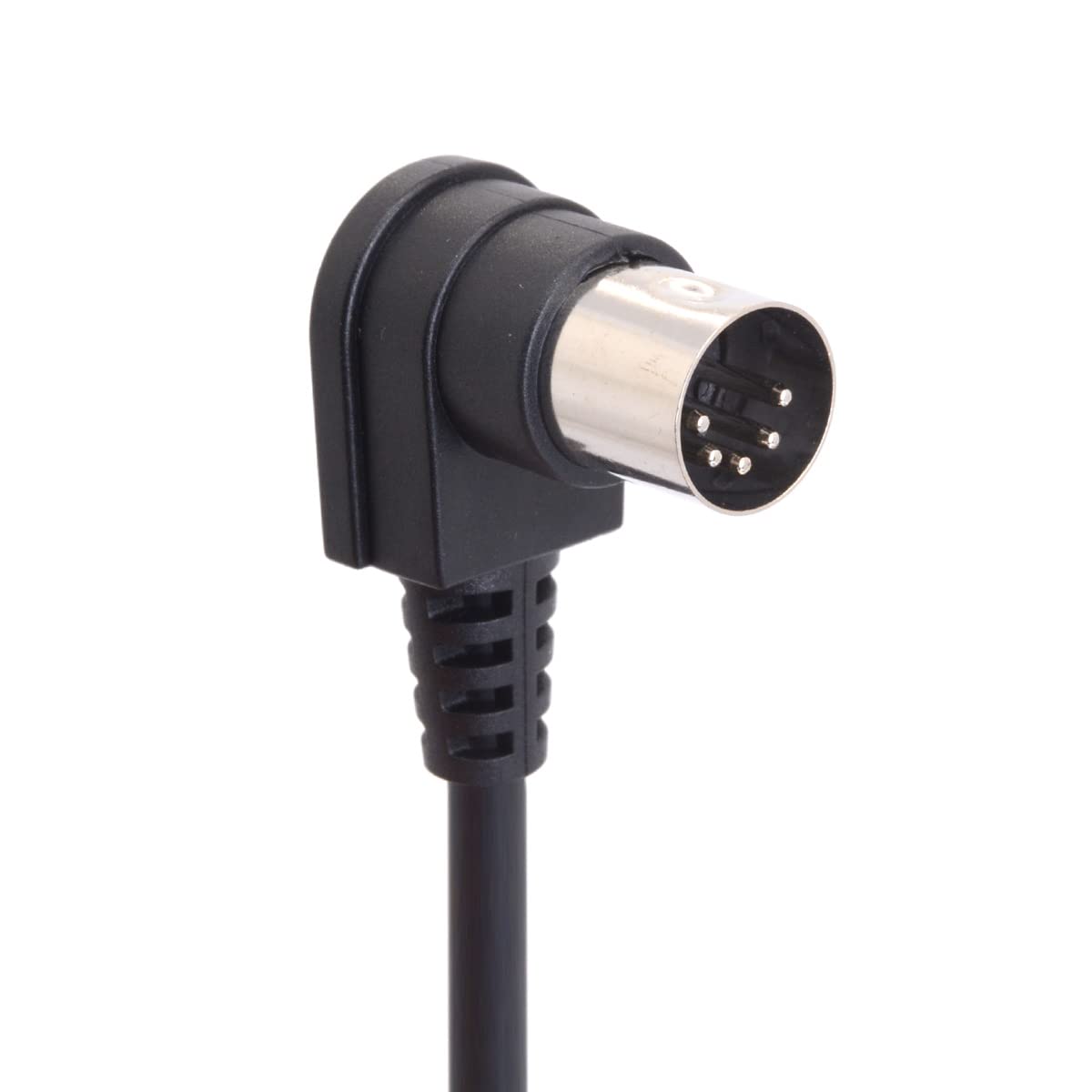 MIDI 5-Pin DIN 90 Degree Male Plug to Female Socket Audio MIDI/AT Cable