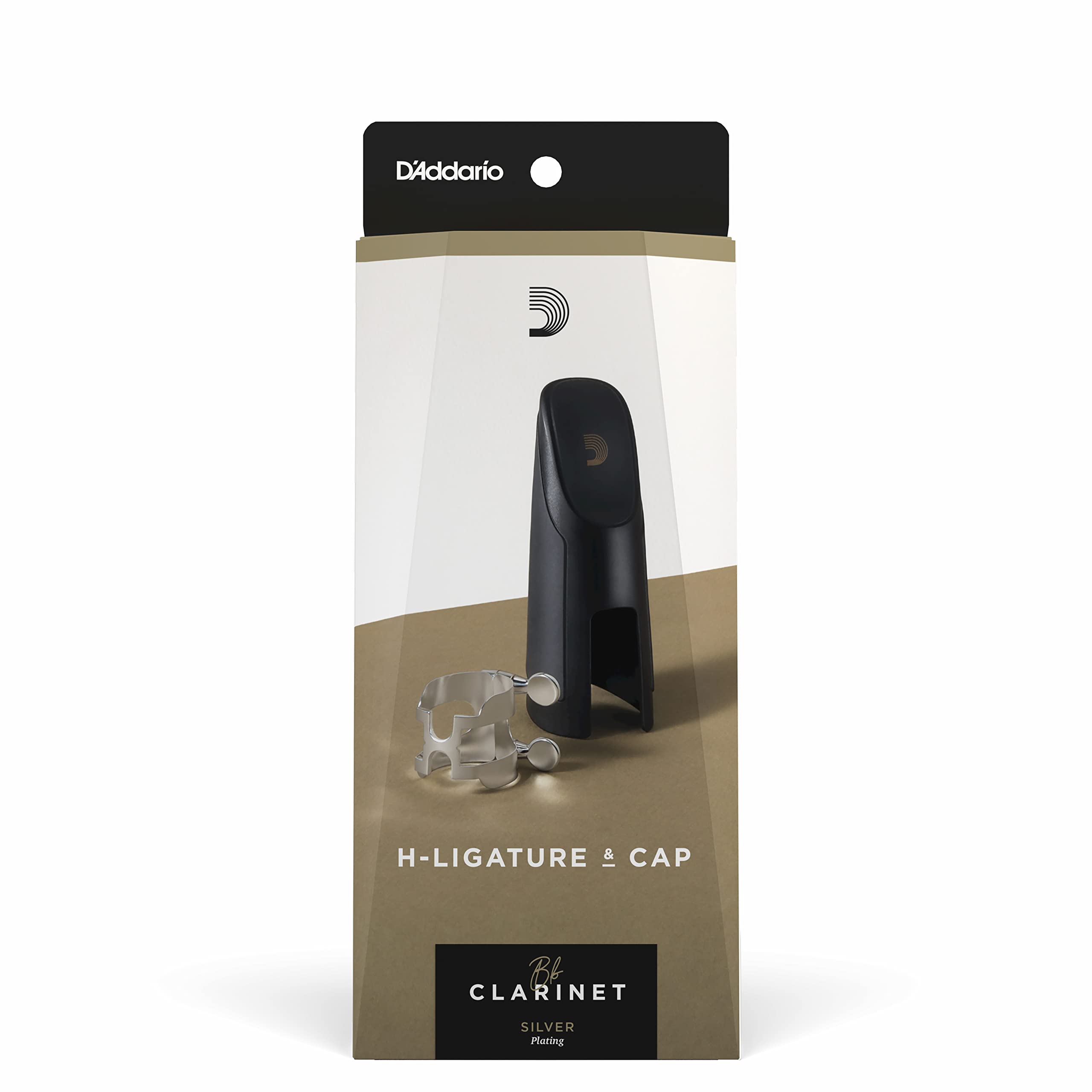 D’Addario HCL1S H-Ligature & Cap, Bb Clarinet, Silver-plated