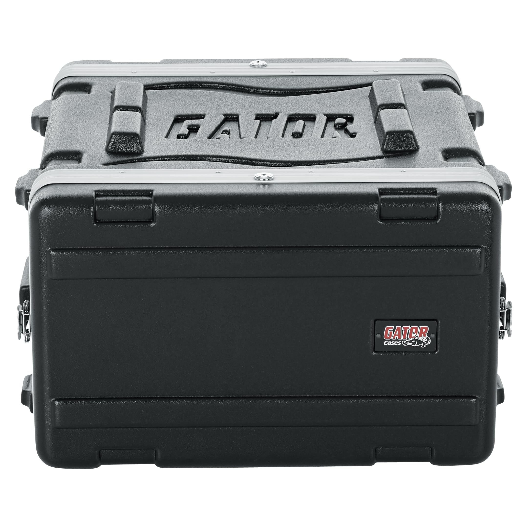 Gator Cases Lightweight Molded 6U Rack Case with Heavy Duty Latches, Standard 19.25″ Depth (GR-6L)