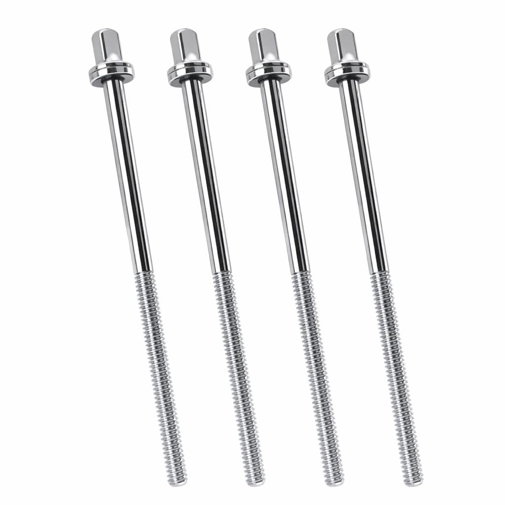 AIAS Bass Drum Tension Rods, 4 1/3 Inch (110mm), 4 Pack