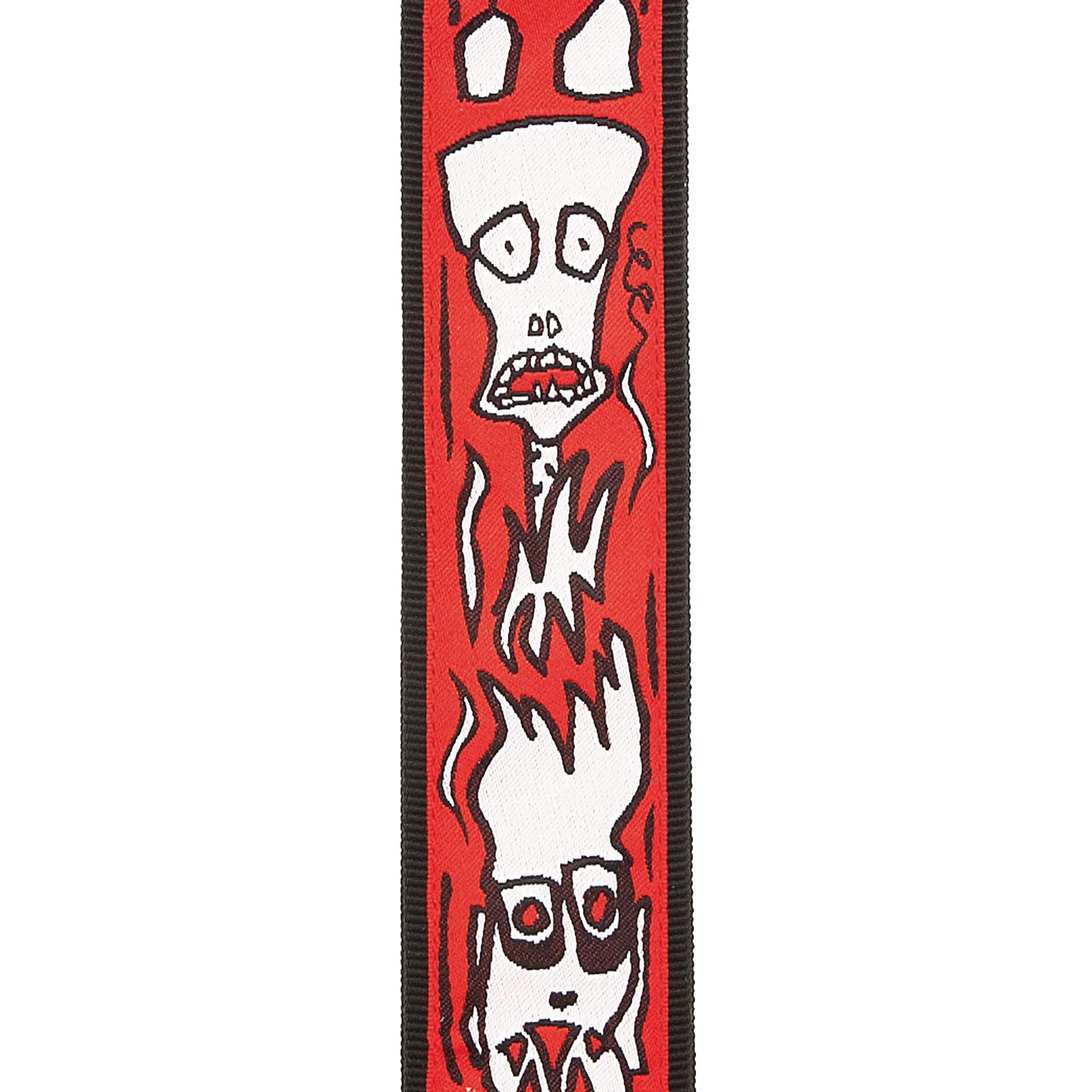 D’Addario 50JS02 Guitar Strap, Joe Satriani ‘Up in Flames’ Design, 50mm Wide Tubular Nylon, Adjustable from 35′ to 59.5′, Guitar Accessories