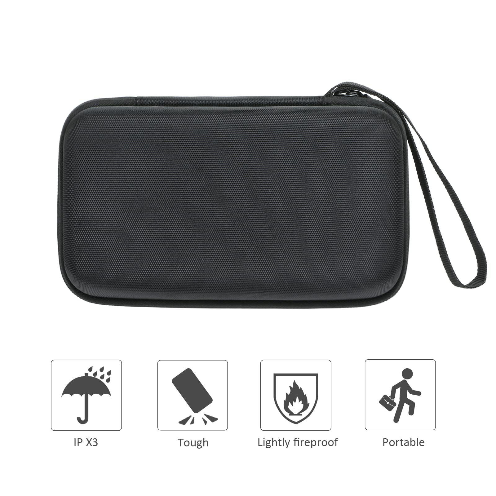 co2CREA Hard Case for Zoom H4n Pro Portable Recorder Stereo Microphones