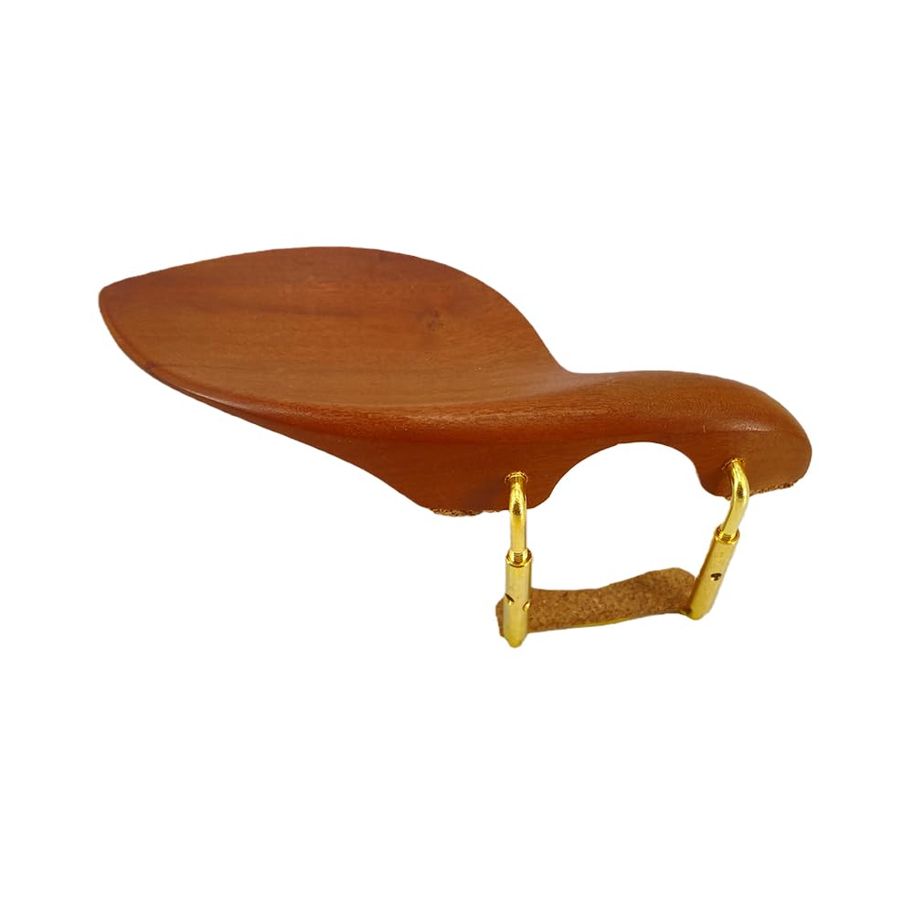 Conboxus Violin Chinrest 4/4 Full size wood Chin Rest Clamp Fiddle Violin Standard Bracket, Hypoallergenic Wood Rest,Surface Smooth (brown1)