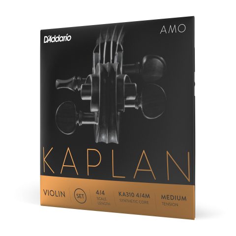 D’Addario KA310 4/4M Kaplan Amo Violin Strings – Full Set – – Violin Strings – 4/4 Scale, Medium Tension