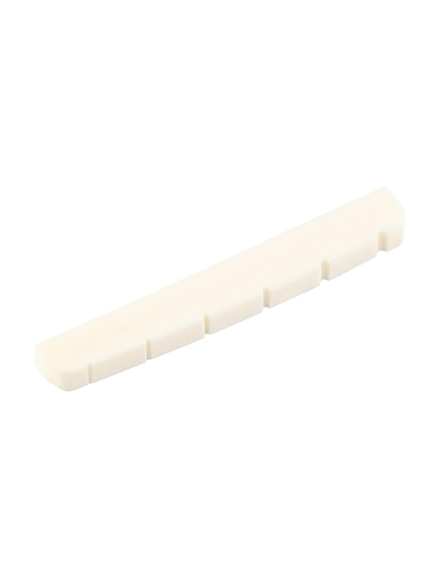 Metallor Bone Guitar Nut 6 String Pre-Slotted Top Nut 42mm x 6mm x 3mm White