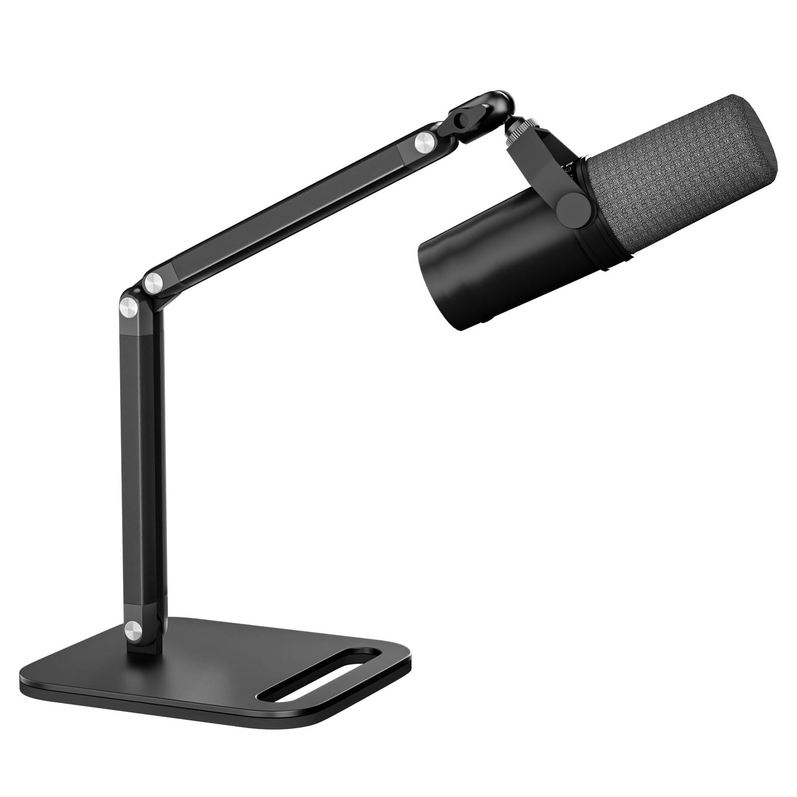 Mippko Desk Microphone Mic Stand, Adjustable Height Table Microphone Stand with Universal and Shock Mount Mic Clip, one 3/8″-16 Female to 5/8″-27 Male Adapter for Blue Yeti/BlueSnowball/SoloCast