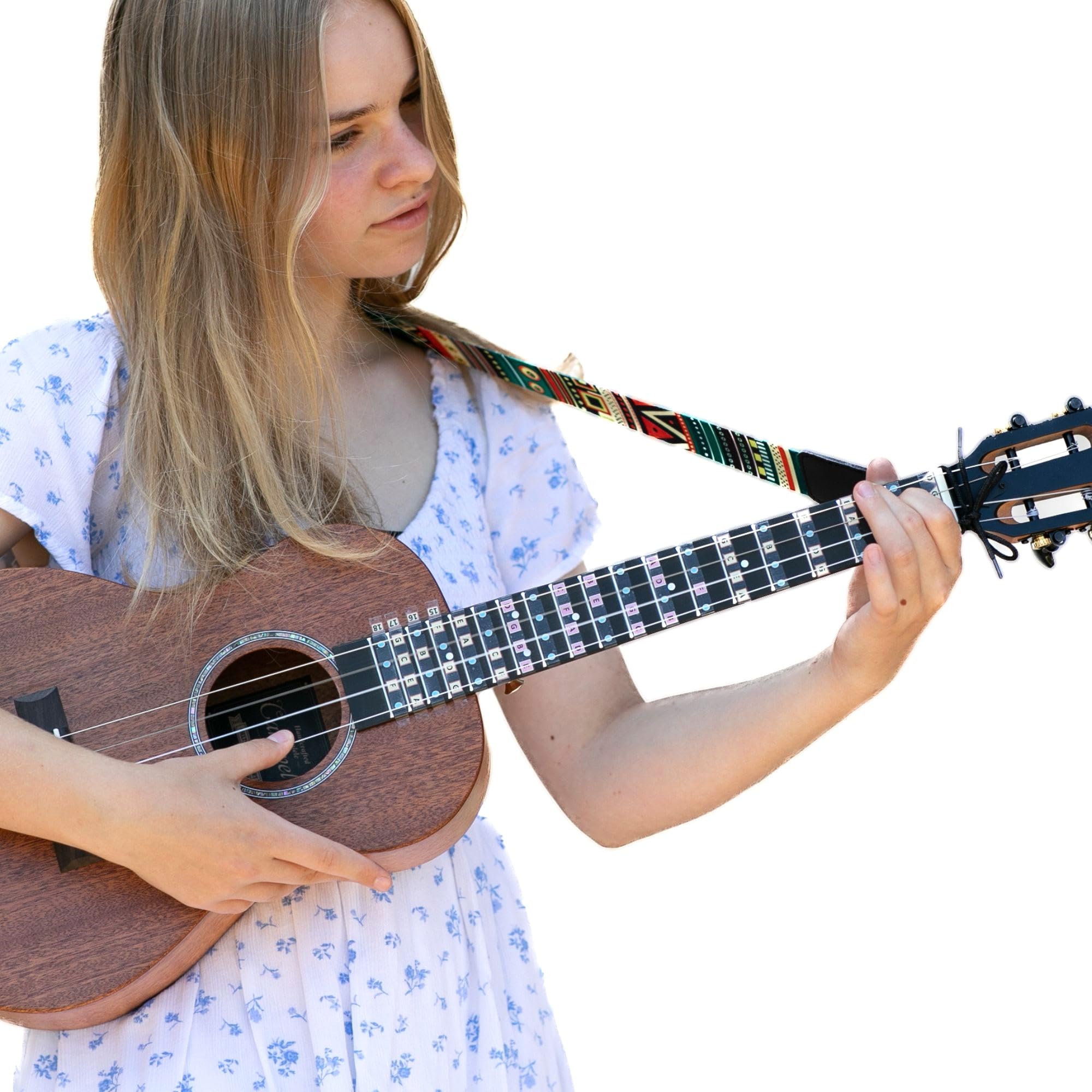 Fantastic Finger Guide for Baritone Ukulele | Fretboard & Fingerboard Stickers | Learn to Play Ukulele