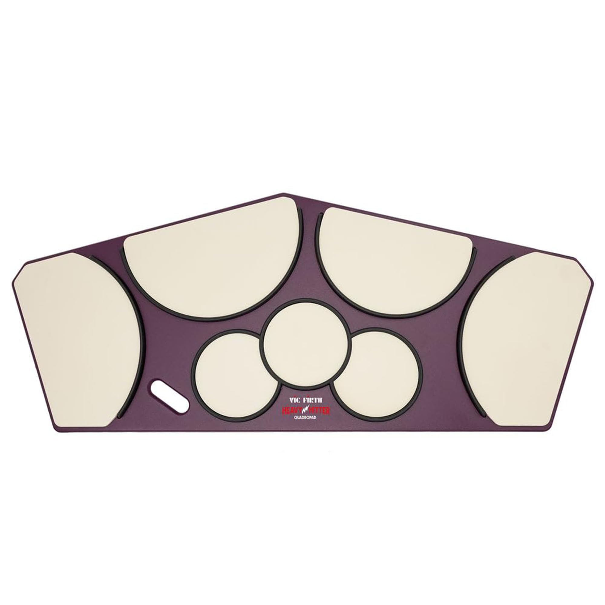 Vic Firth HHPQLR Heavy Hitter Quadropad Practice Pad with Rims – Large