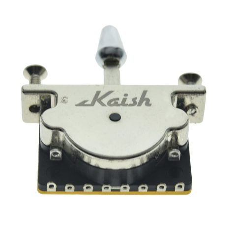 Heavy Duty 5 Way Guitar Pickup Lever Guitar Pickup Selector Switch for Strat Tele with Plastic Chrome Tip