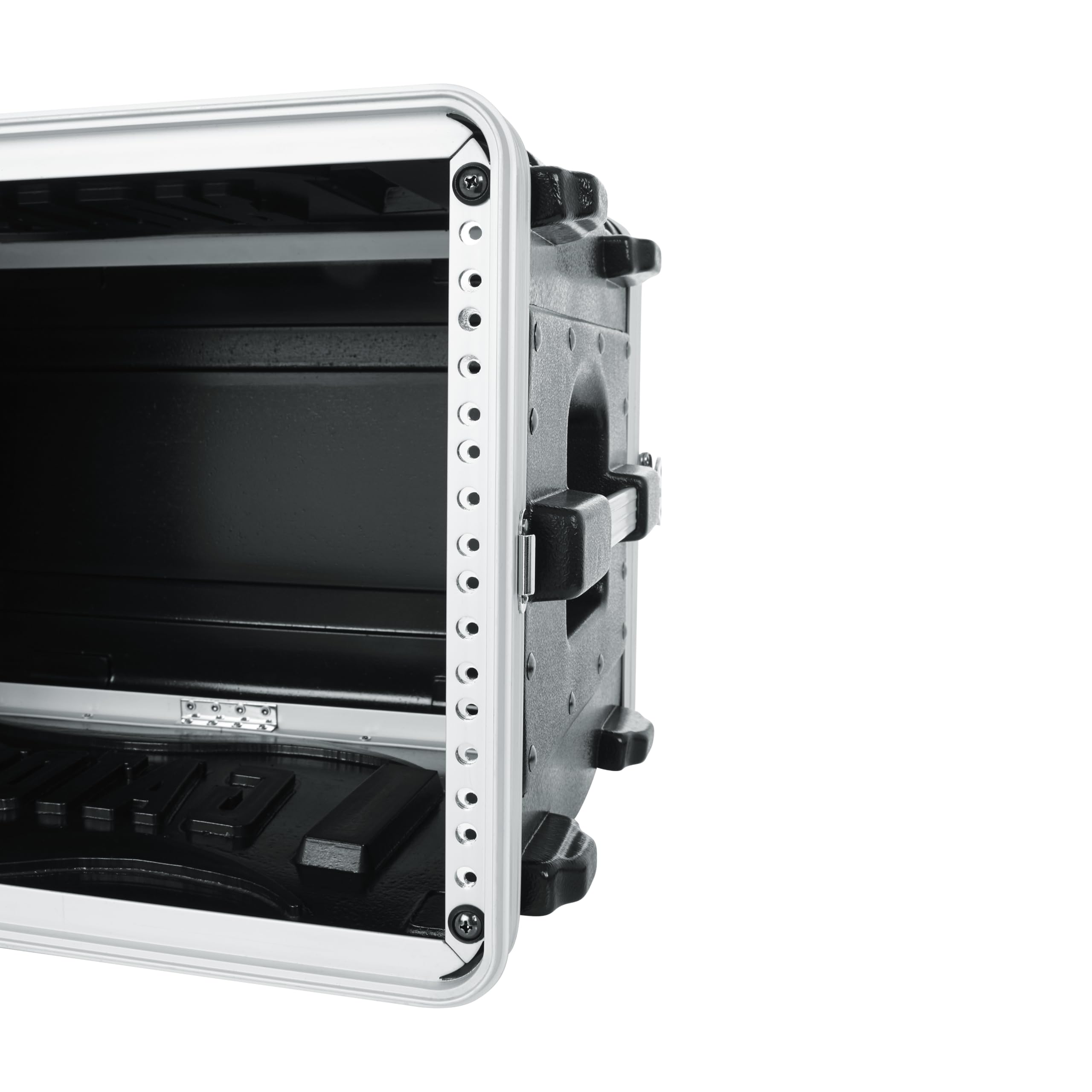 Gator Cases Lightweight Molded 6U Rack Case with Heavy Duty Latches, Shallow 14.25″ Depth (GR-6S)