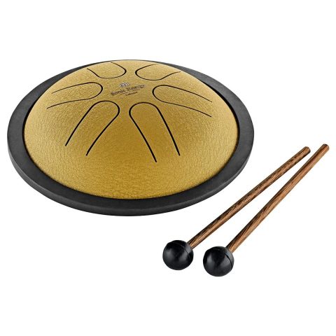 Meinl Sonic Energy Mini Steel Tongue Drum 6 Notes 6″ with Mallets, Bag — Sound Healing Instrument for Musical Education, Meditation, ASMR, Yoga