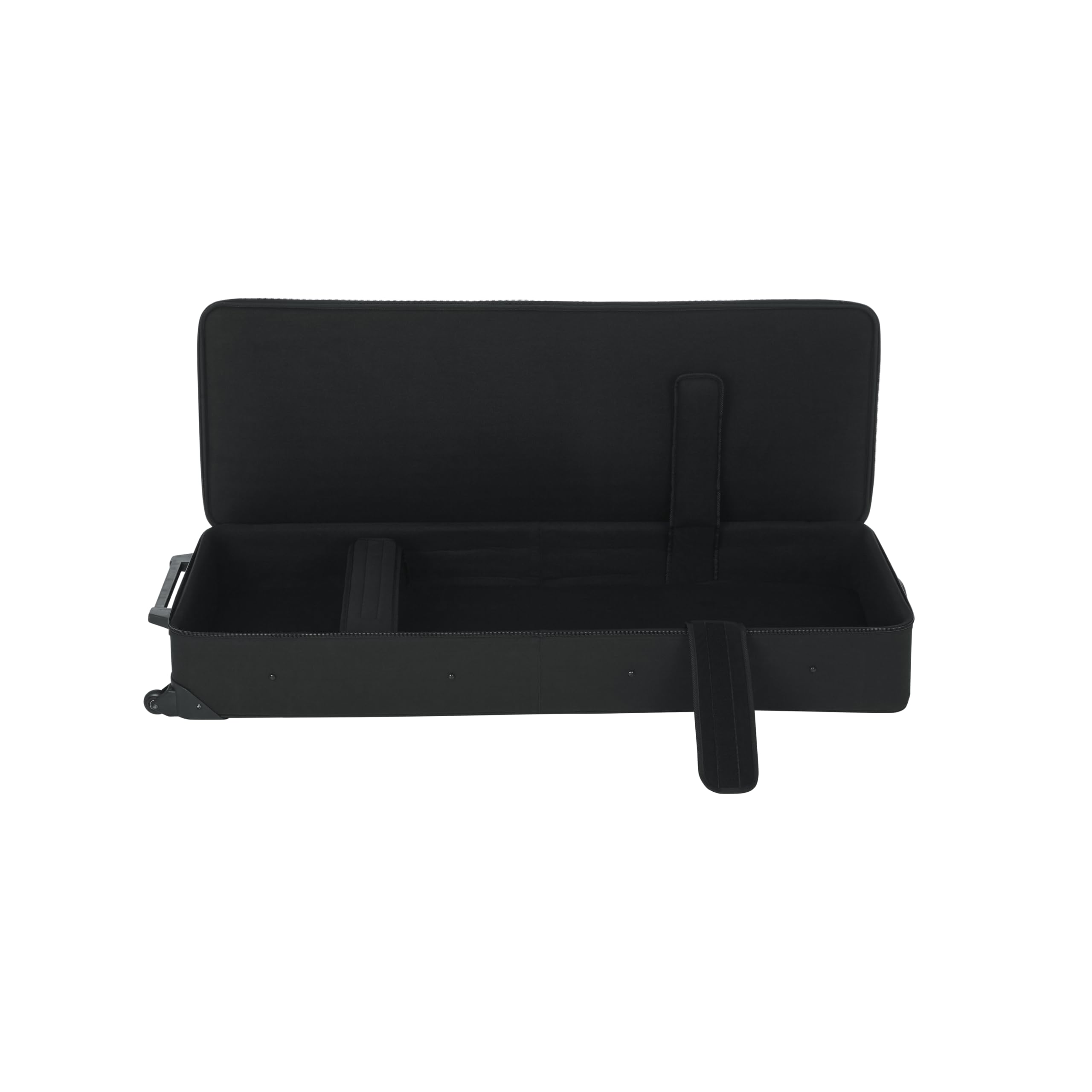 Gator Cases Lightweight Keyboard Case with Pull Handle and Wheels, Fits 76-Note Keyboards (GK-76)