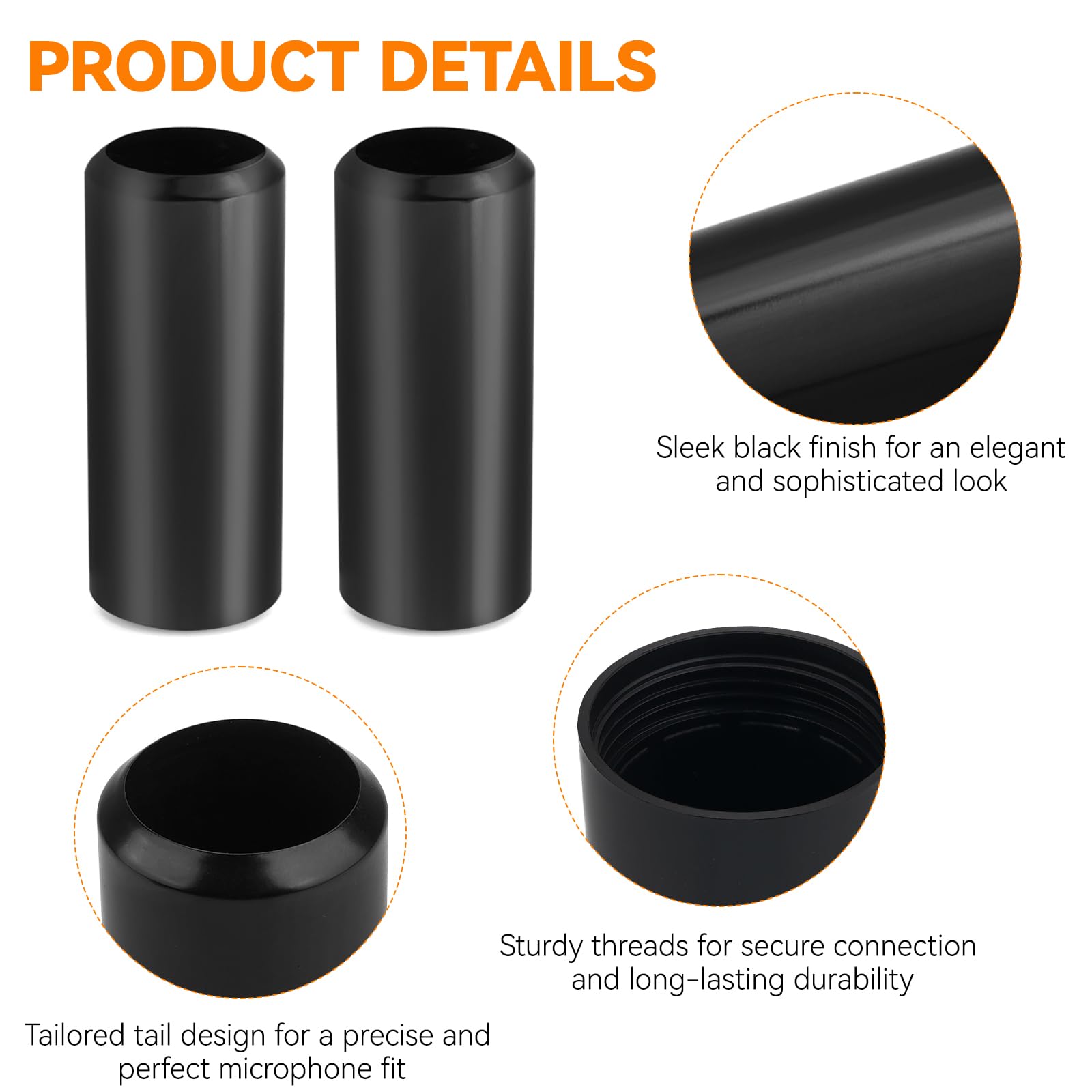 YIBEICO 2-Pack Replacement Battery Cover for Shure SVX2/PG28,SVX24/PG58