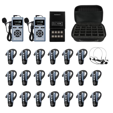 Retekess TT106S Tour Guide System, Interpretation Equipment (2TX 20RX)