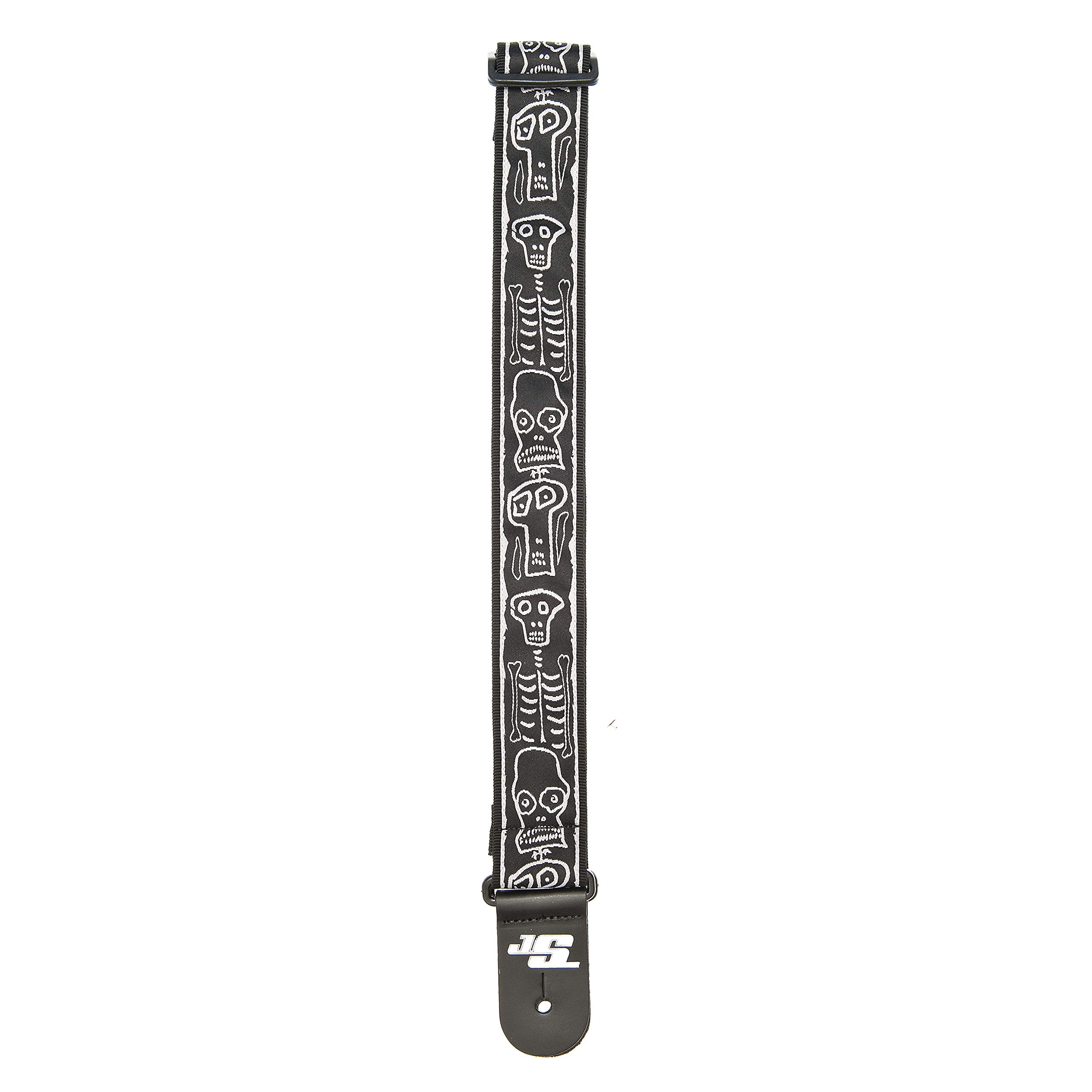 D’Addario 50JS01 Planet Waves Joe Satriani Guitar Strap, Skull n’ Bones