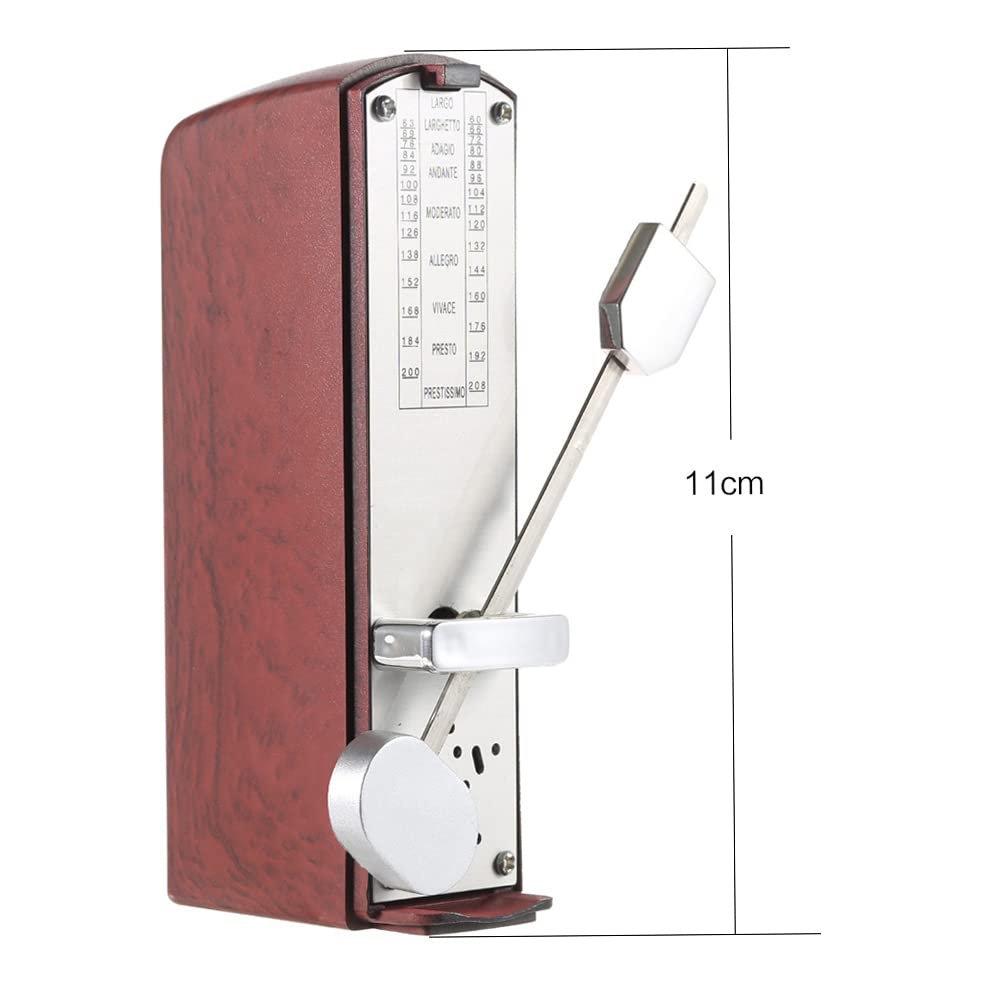 Btuty Mini Mechanical Metronome 11cm Portable Piano Guitar Rhythm Tool