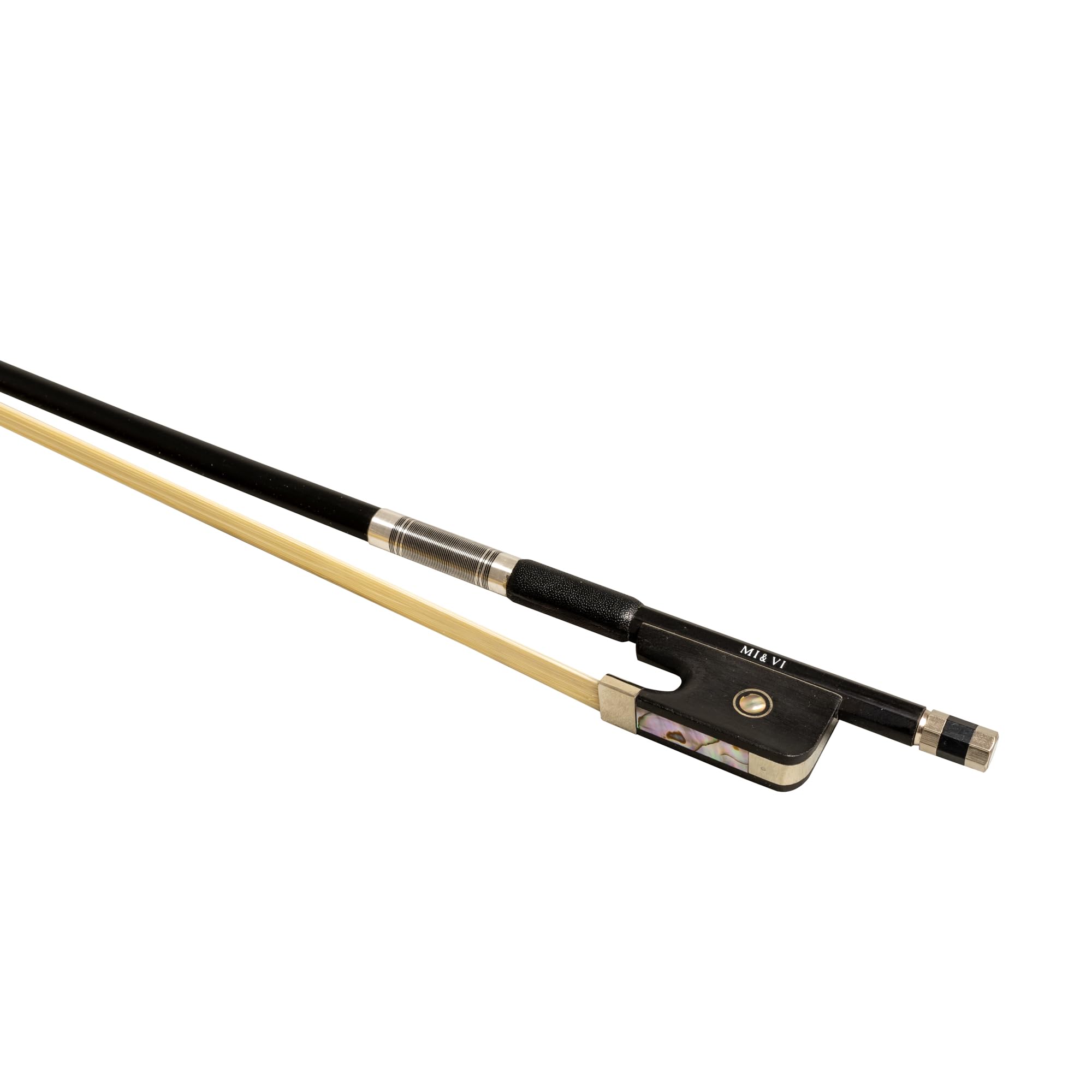 MI&VI CB-720 Classic Carbon Fiber Cello Bow (Full Size 4/4) with Case Included | Ebony Frog | Well Balanced | Mongolian Horse Hair – MIVI Music