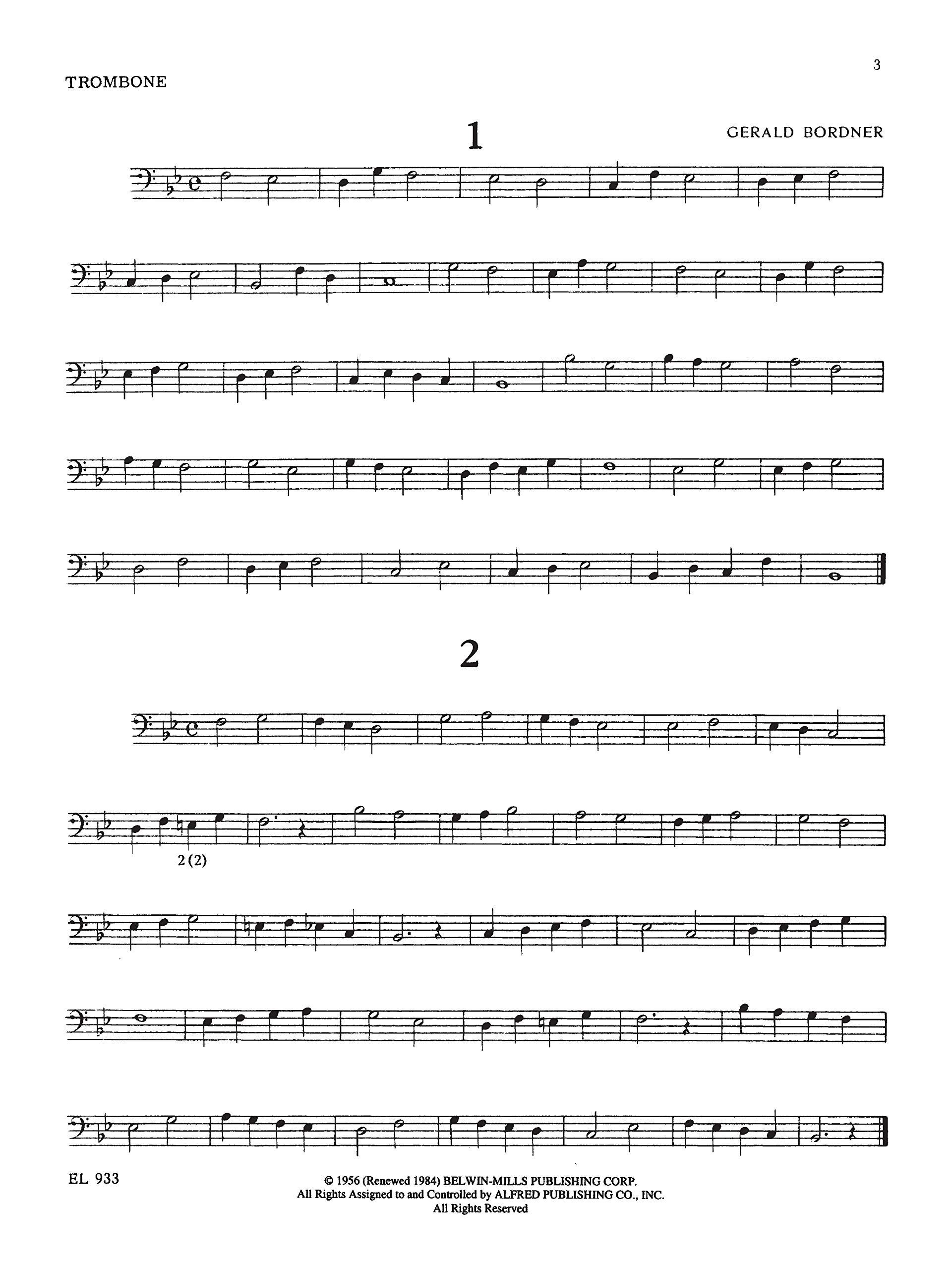 First Book of Practical Studies for Trombone