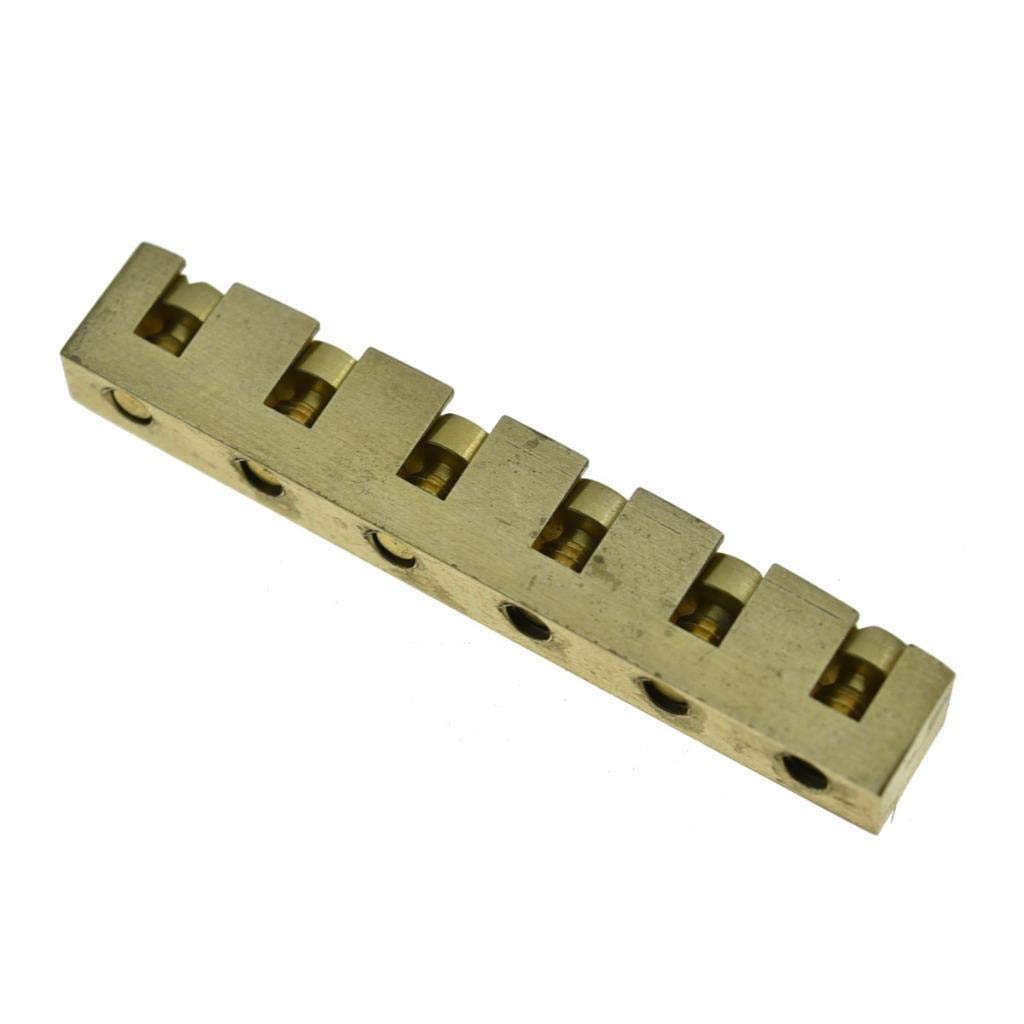 KAISH 43mm Height Adjustable Brass Guitar Nut Metal Nut for Les Paul or LP SG Electric Guitar