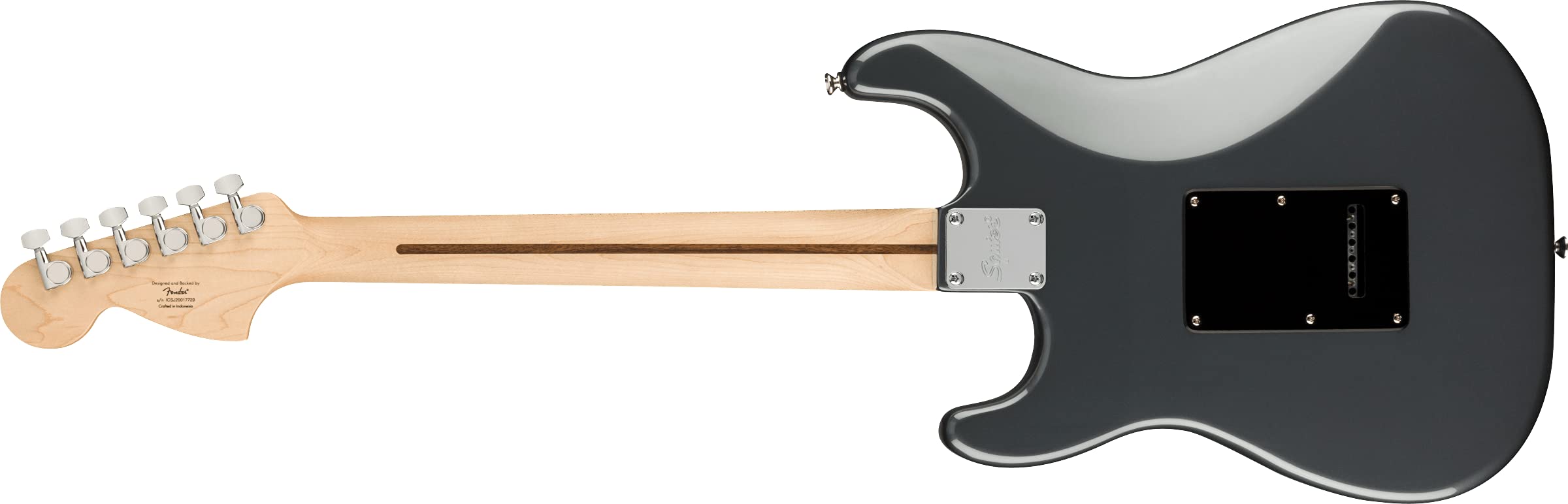 Fender Squier Affinity Series Stratocaster Electric Guitar, Charcoal Frost Metallic, Laurel Fingerboard
