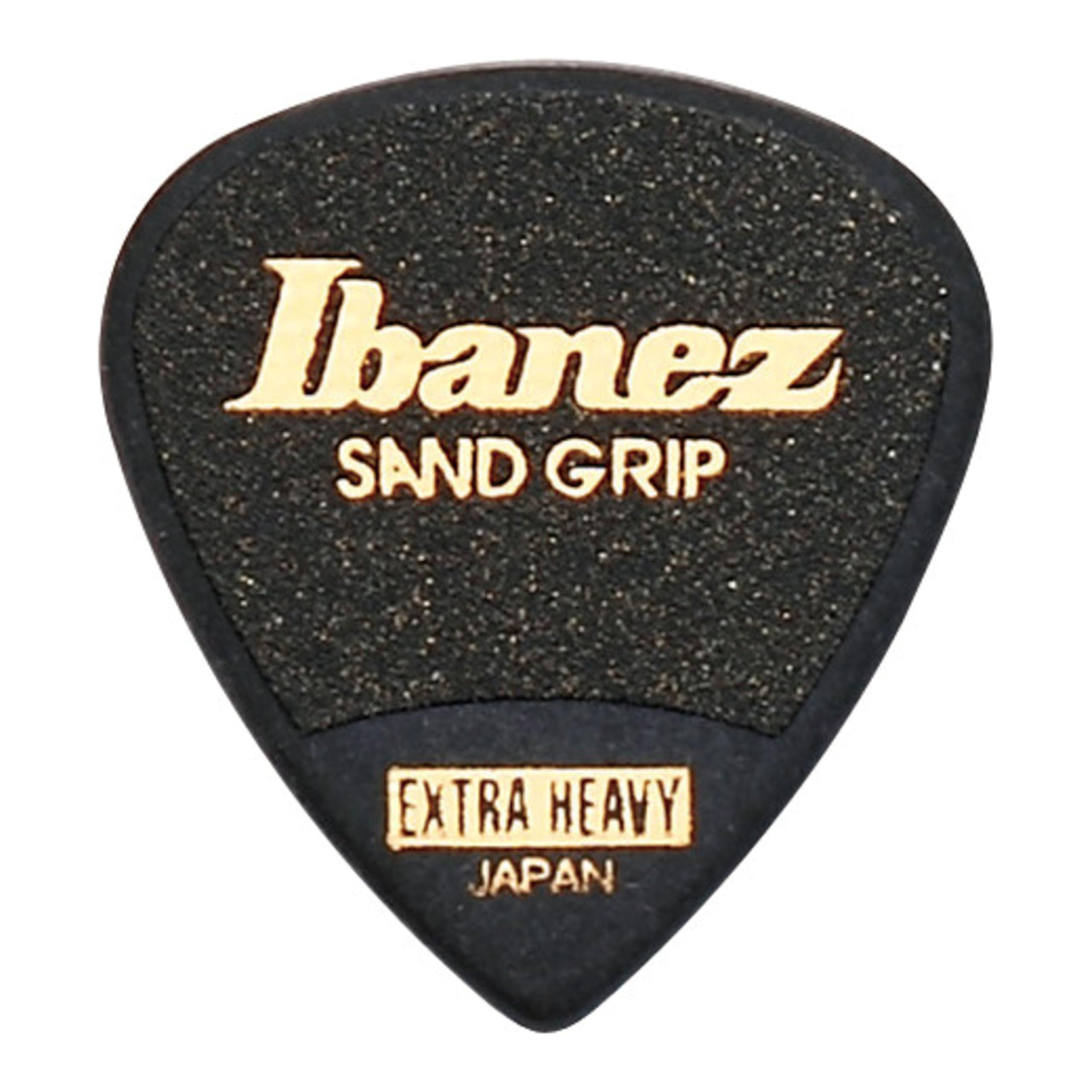 Ibanez PPA16XSGBK Grip Wizard Series, Sand Grip Picks 6 Pack 1.2mm, Black