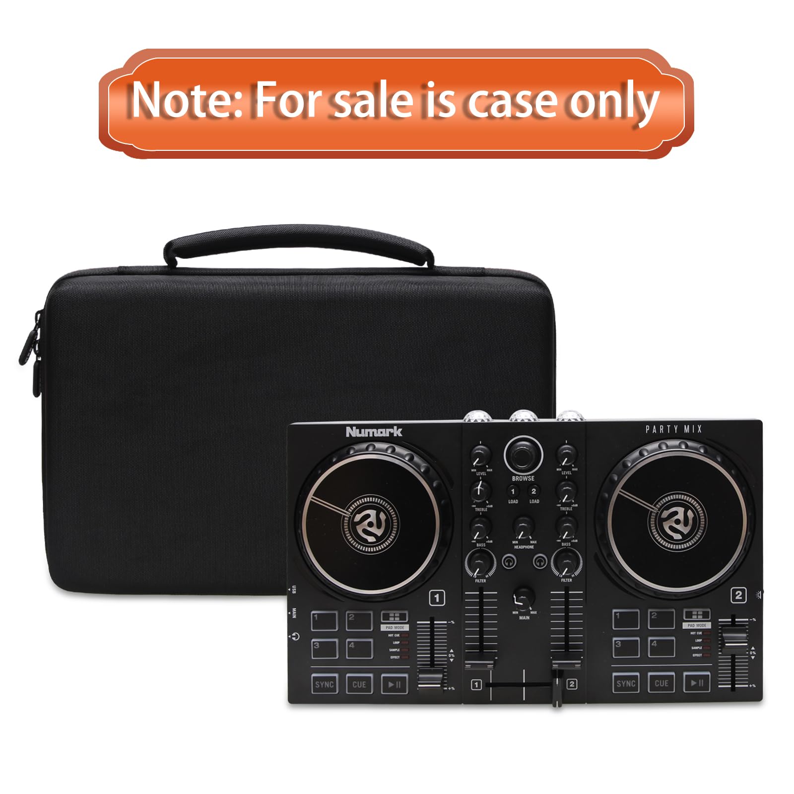 L LTGEM DJ Mixer Case, Black