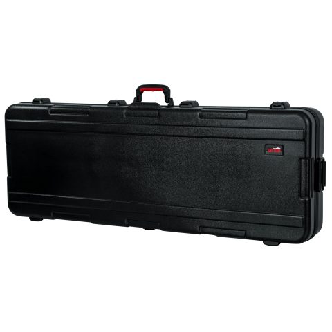 Gator Cases Frequent Flyer’s Series Molded Flight Case for 76-Note Keyboards with TSA Approved Locking Latches and Recessed Wheels, (GTSA-KEY76)