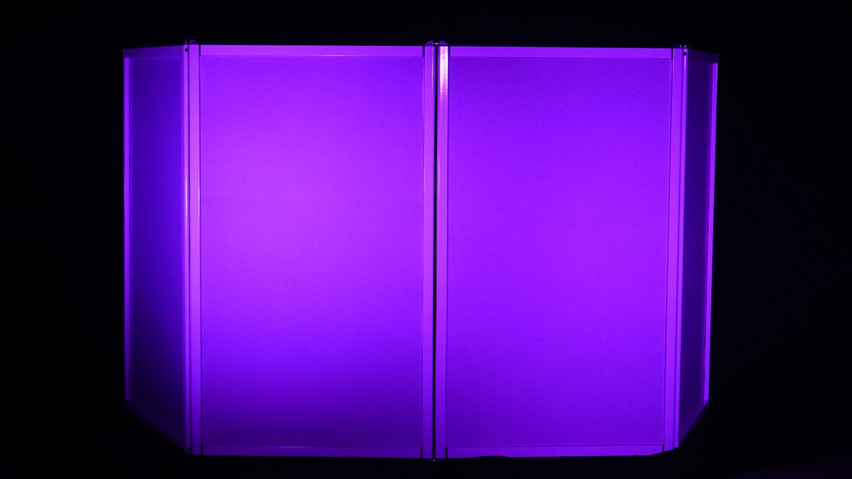Rockville RFAAW 112 x 48″ DJ Event Facade, White Lightweight Aluminum Frame
