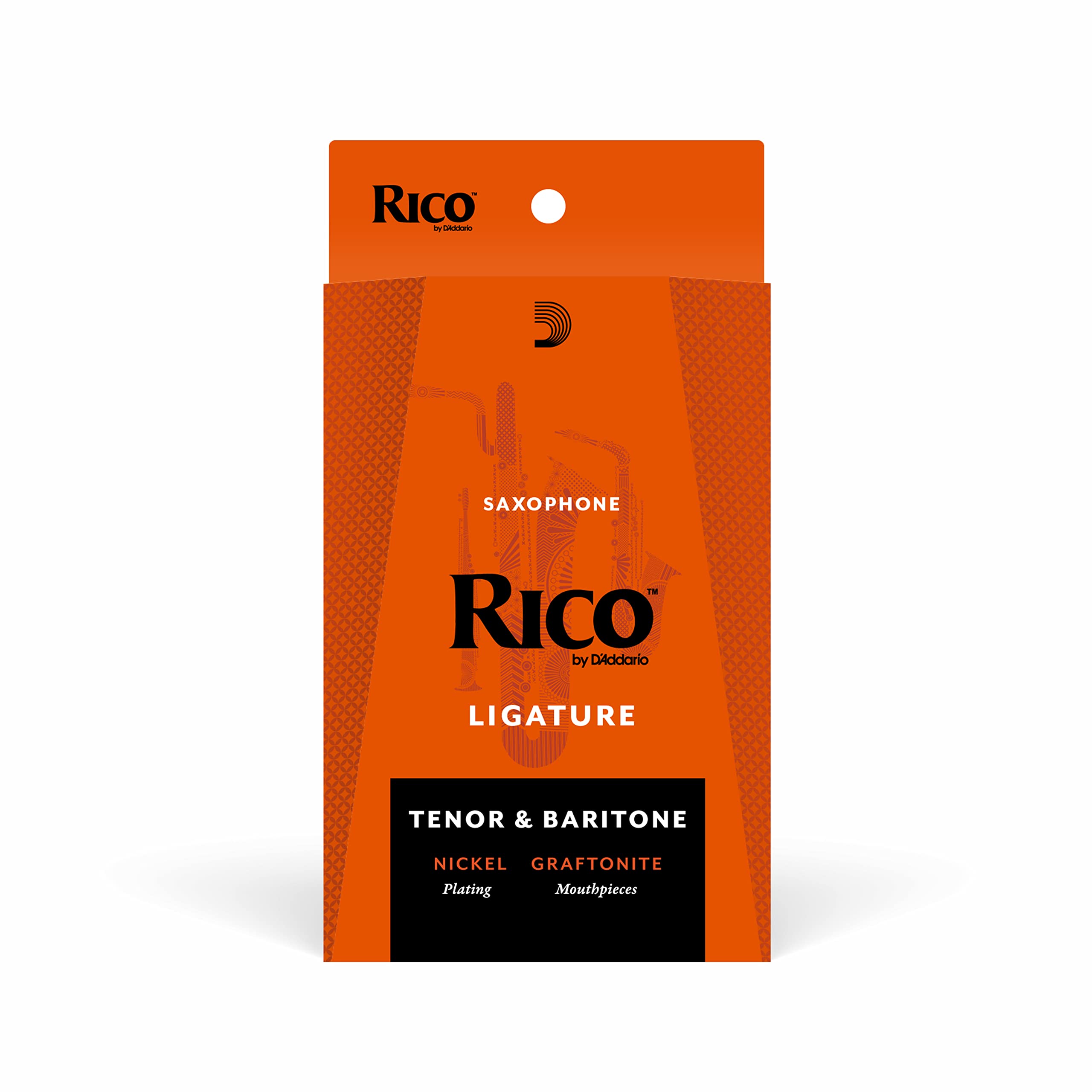 D’Addario Rico Ligature, Baritone Sax, Nickel Plated