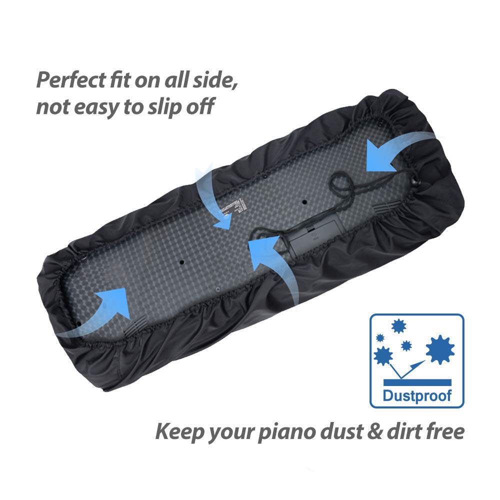 Ruibo 88 Key Keyboard Cover / Electronic Piano Keyboard Dust Cover with Drawstring made of 420D Oxford