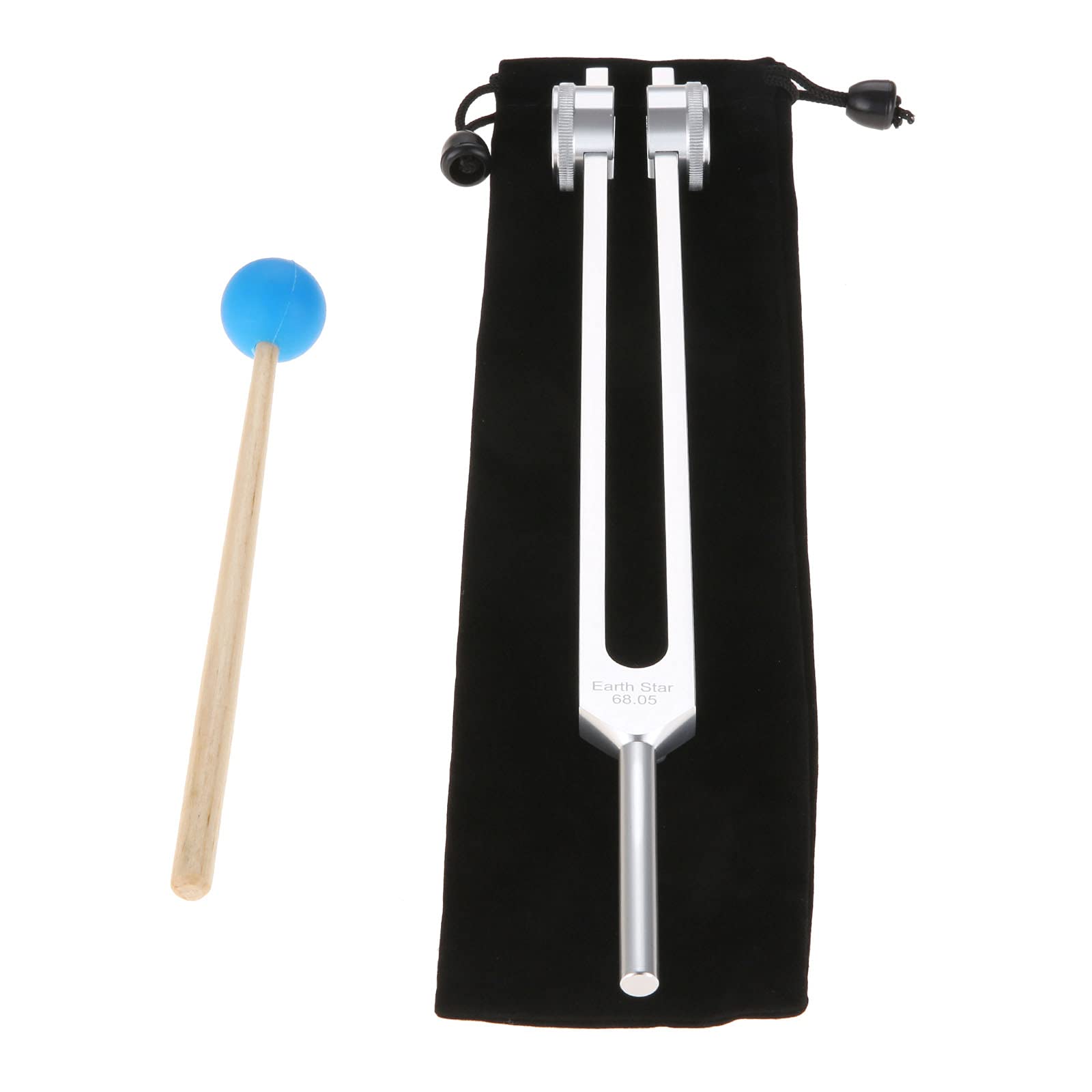 68.05 Solfeggio Tuning Fork for Healing, with Silicone Hammer Bag for Sound