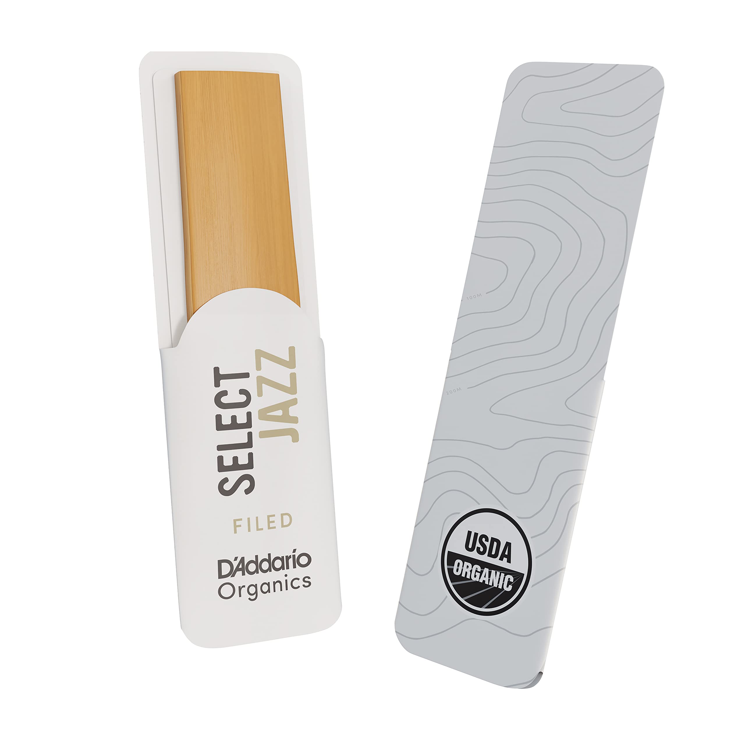 D’Addario ORSF10ASX3S Organic Select Jazz Filed Alto Sax Reeds 3 Soft, 10-Pack