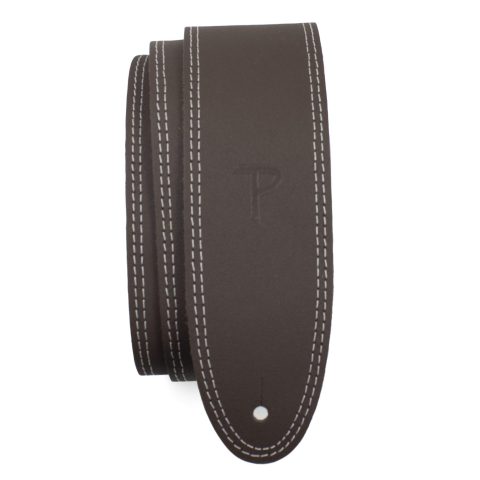 Perri’s Leathers, 41″-56″, Brown, Double Stitched Leather Guitar Strap, Boutique & Fits Fender Electric, Cool, Custom, Adjustable, Durable Design, Acoustic & Bass Guitar Straps for Electric