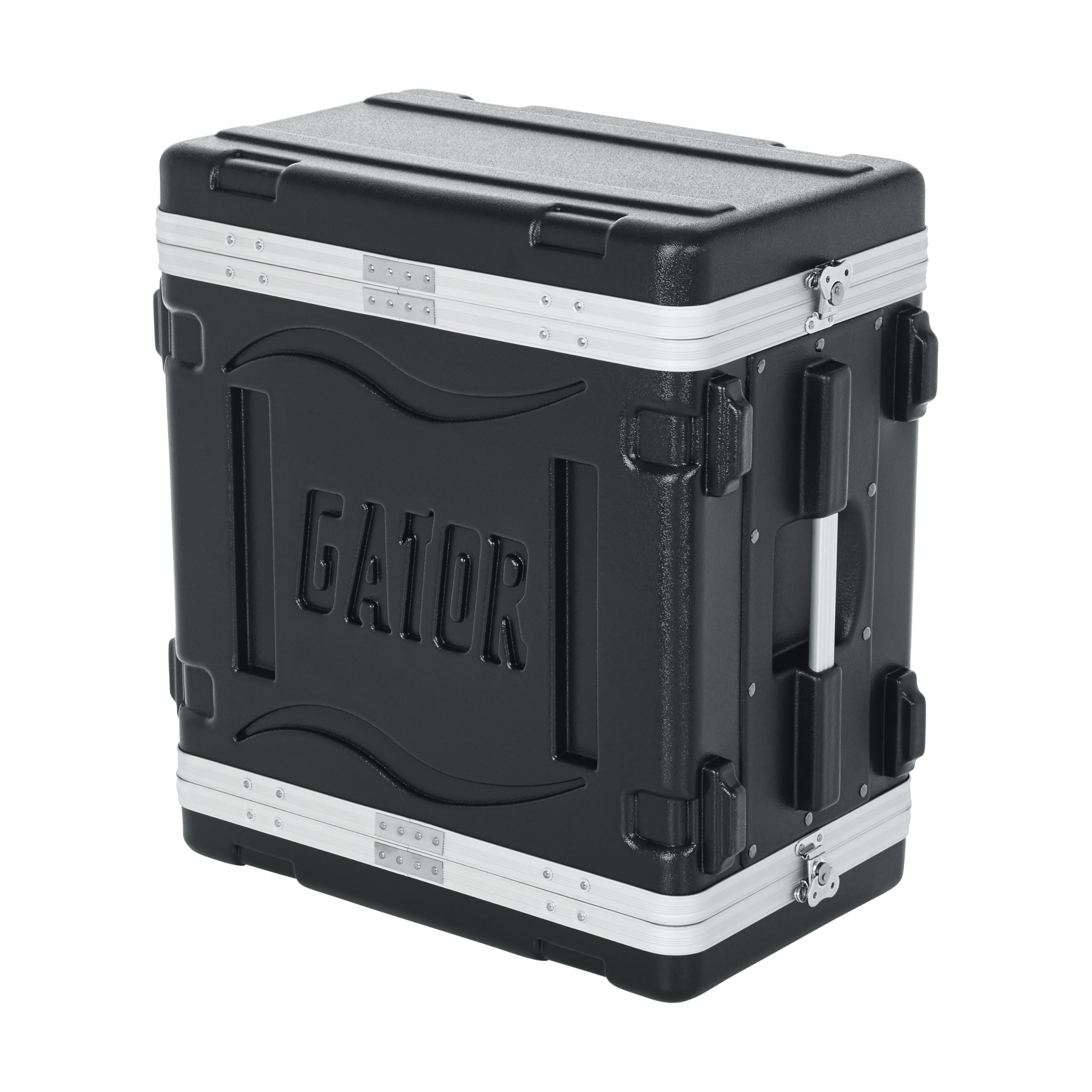 Gator Cases Lightweight Molded 6U Rack Case with Heavy Duty Latches, Standard 19.25″ Depth (GR-6L)