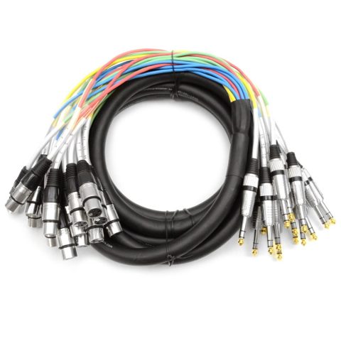 Seismic Audio – SAXT-16x15F – 16 Channel 15′ XLR Female to 1/4″ TRS Snake Cable
