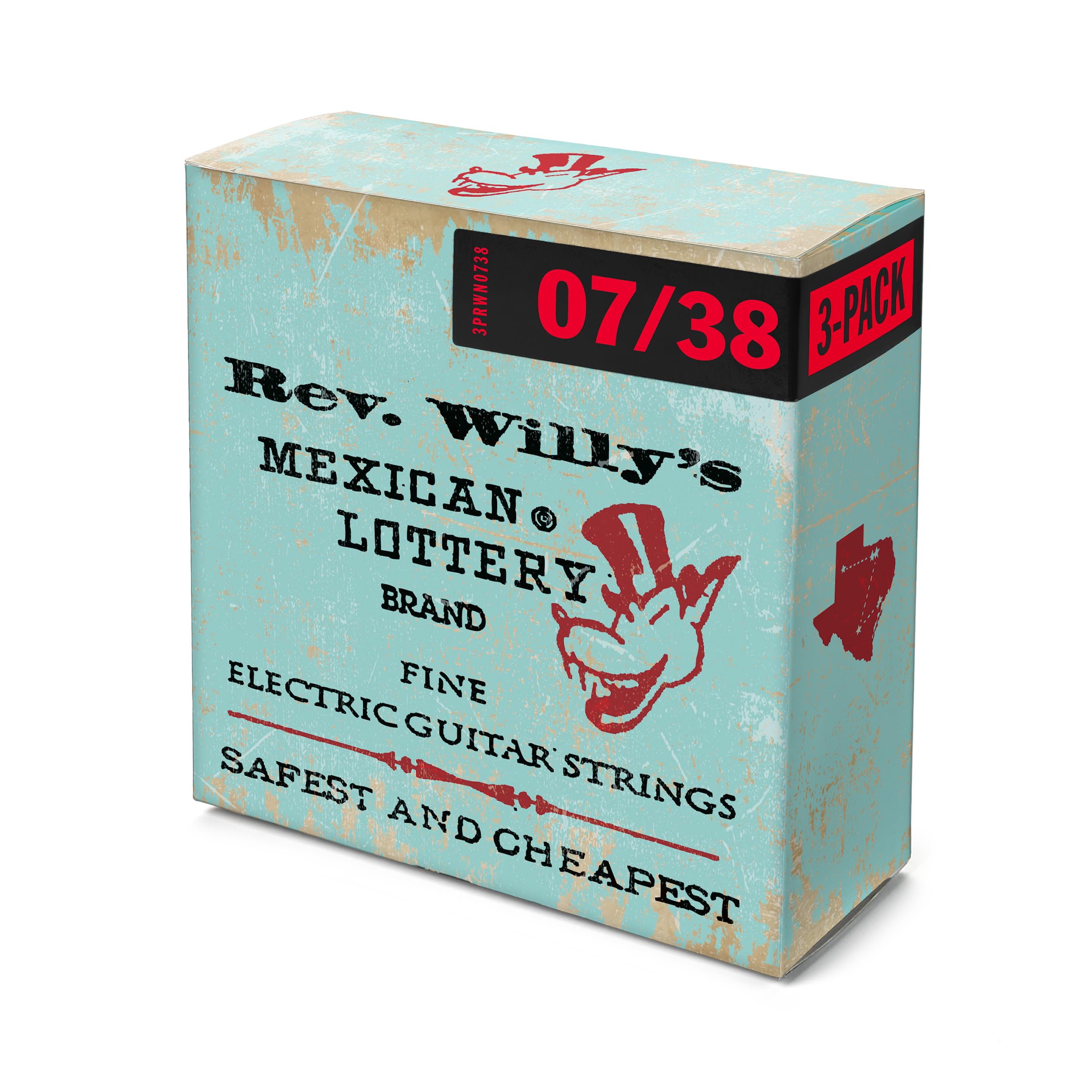 Billy Gibbons Custom Rev Willy’s Guitar Strings 07-38 | 3 Pack