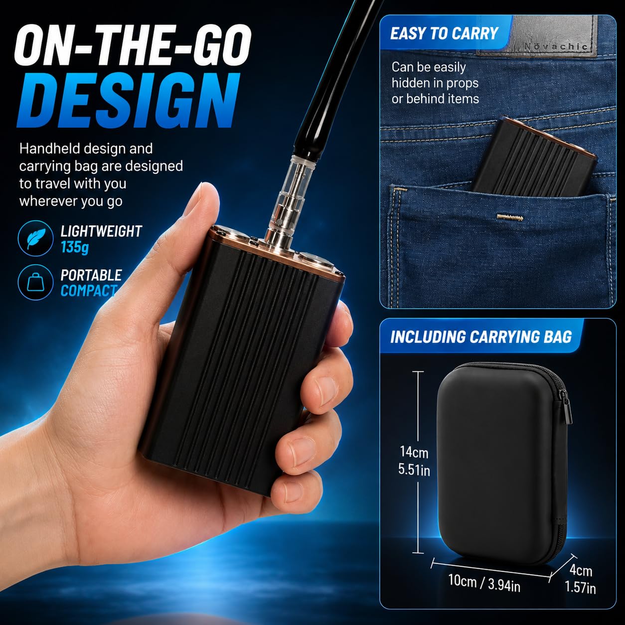 StageFogger Mini Fog Machine- Handheld Cinematic Smoke Generator for Macro Photography&Product Shoots, 0s Preheating for DIY Models,Food Styling,Tiny Scenes (CZ1 Fog Machine Set)
