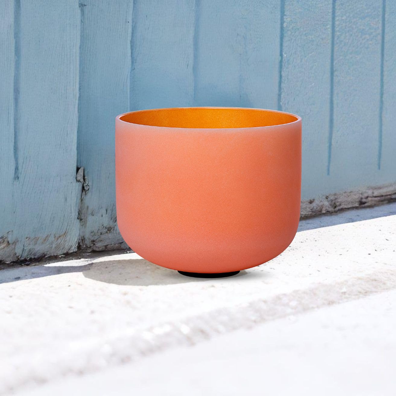 SOUNDELLO Crystal Singing Bowl 11 Inch Orange D Note 432Hz