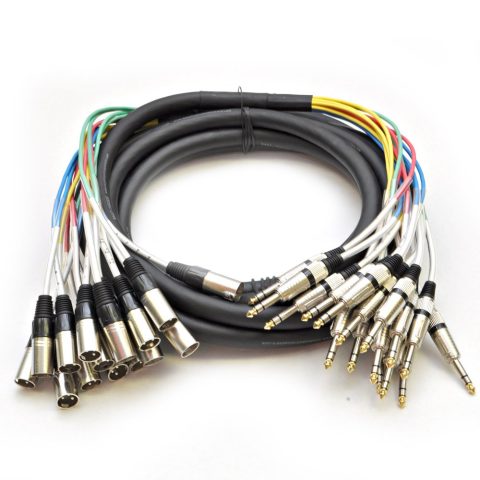 Seismic Audio – SAXT-16x20M – 16 Channel 20′ XLR Male to 1/4″ TRS Snake Cable