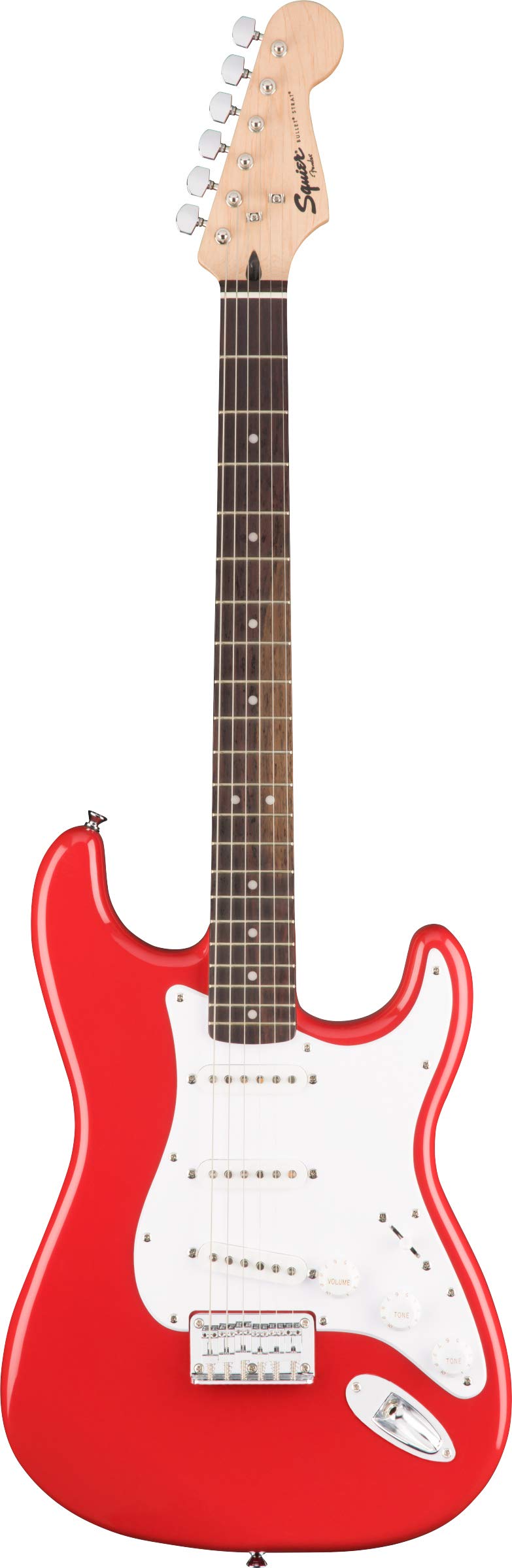 Fender Squier Bullet Stratocaster HT – Fiesta Red Bundle with Frontman 10G Amplifier, Gig Bag, Instrument Cable, Strap, Picks, and Austin Bazaar Instructional DVD